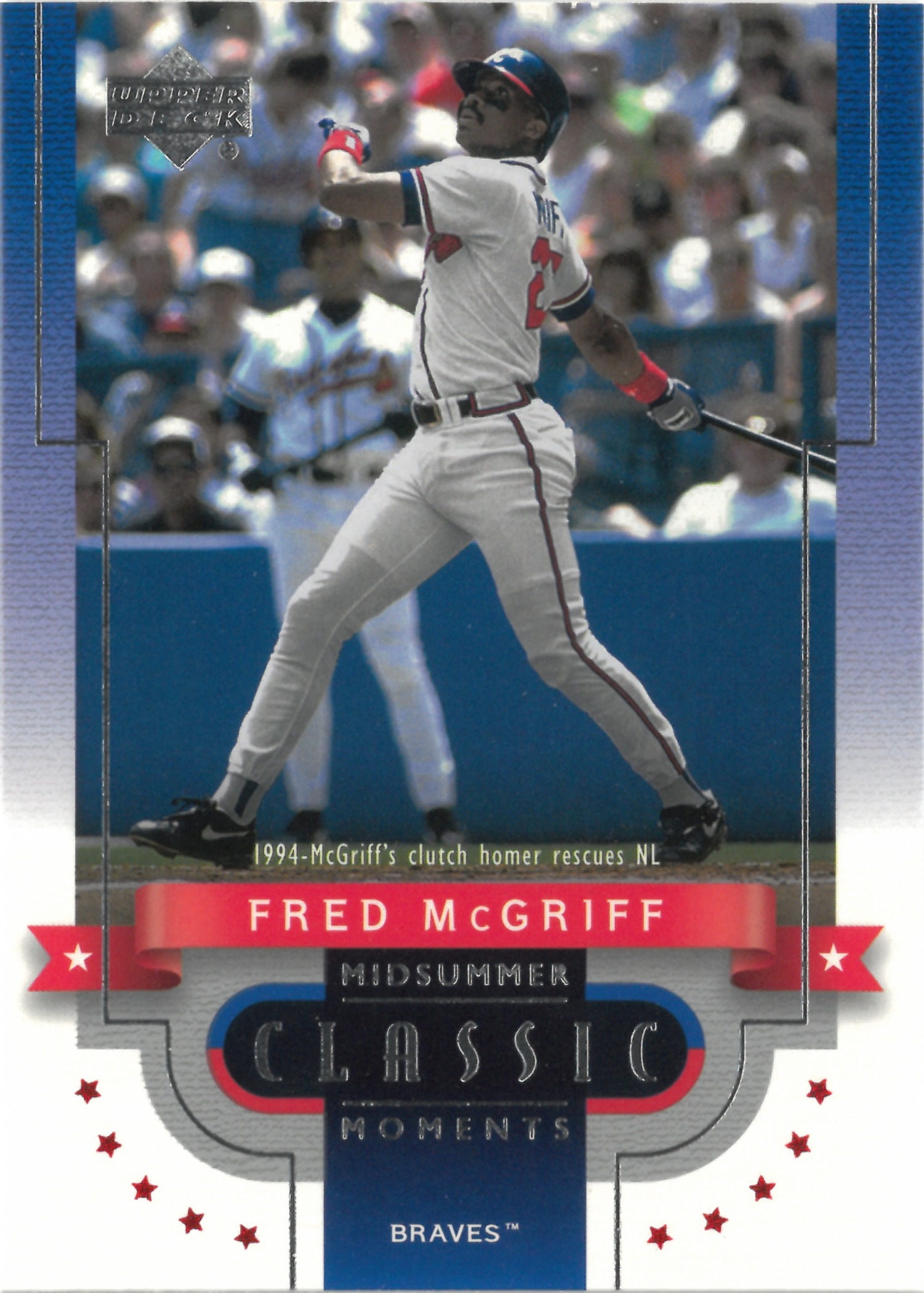 2001 Upper Deck "Fred McGriff" #CM11(フレッド・マグリフ)