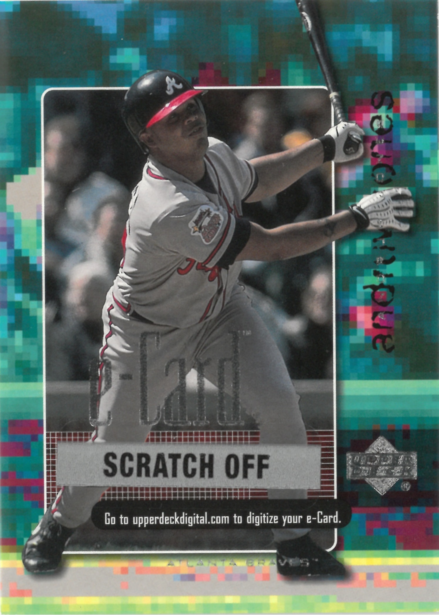 2001 Upper Deck "Andruw Jones" #E12(アンドリュー・ジョーンズ)