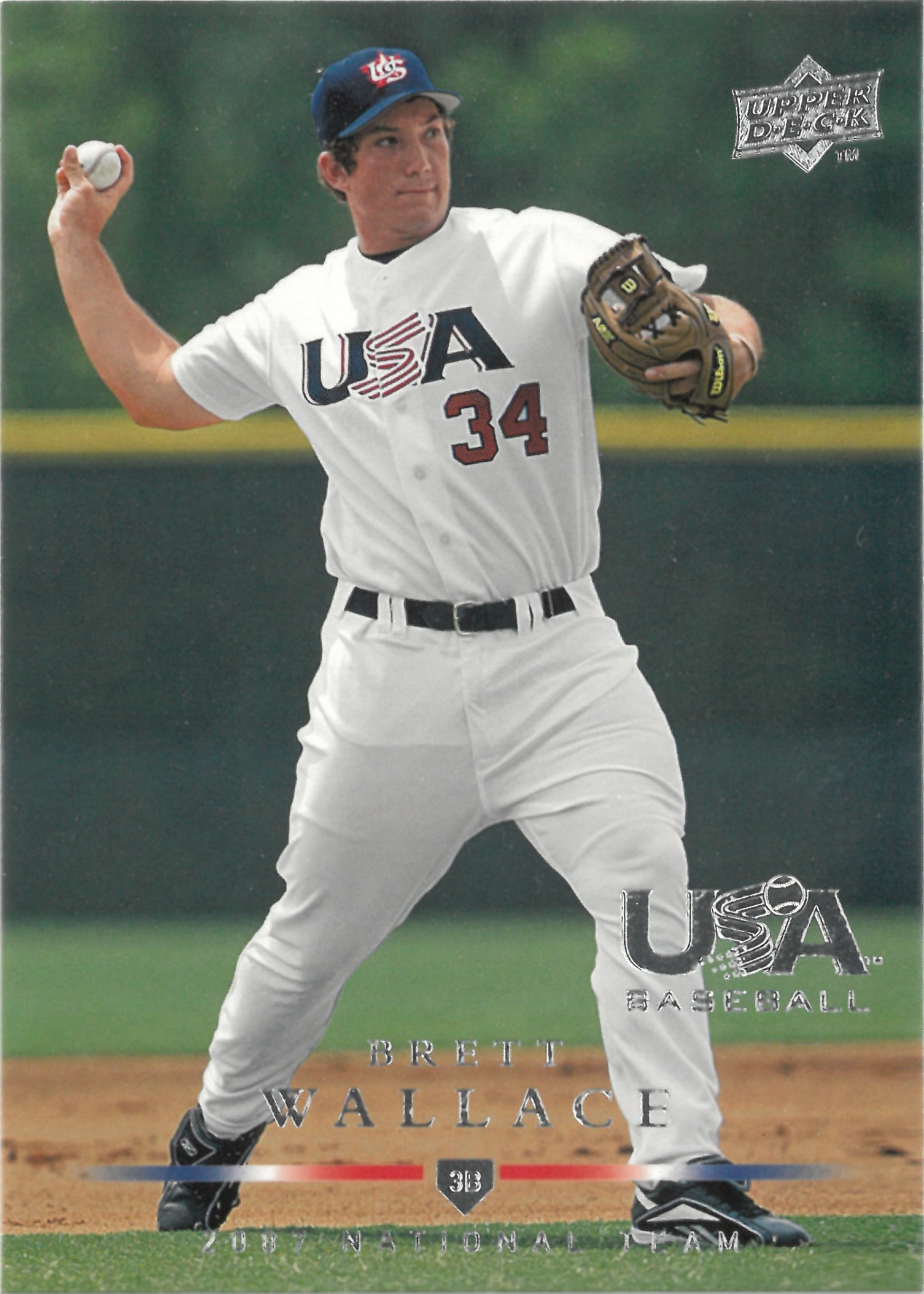 2008 Upper Deck "Brett Wallace" #USA-3(ブレット・ウォレス)