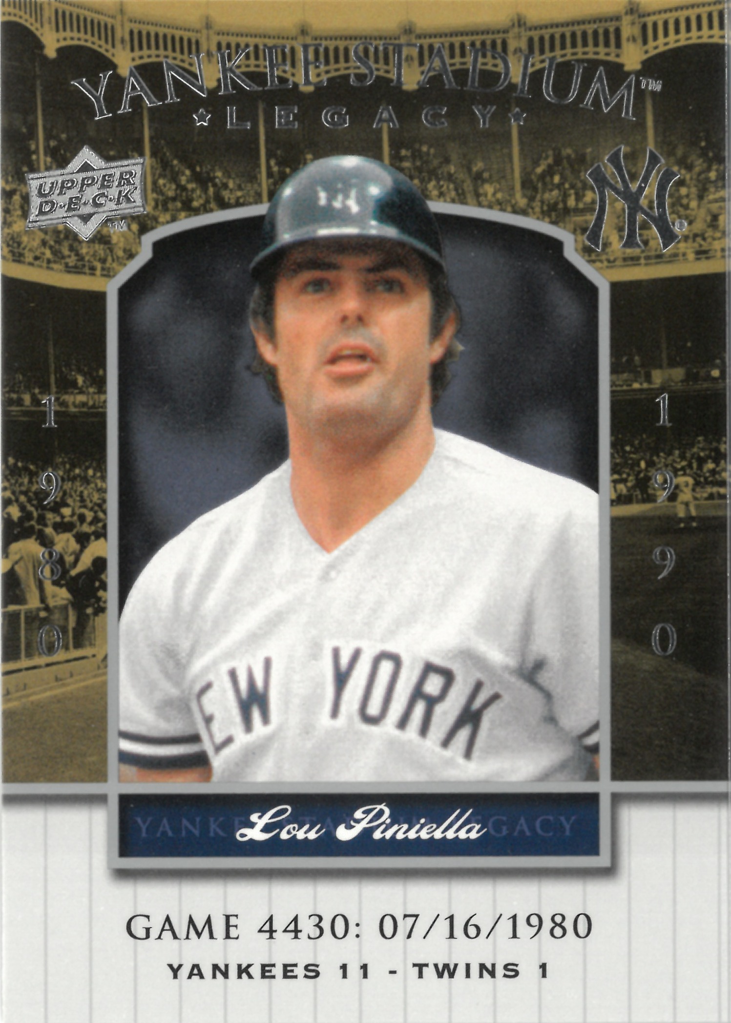 2008 Upper Deck "Lou Piniella" #YSL4430(ルー・ピネラ)