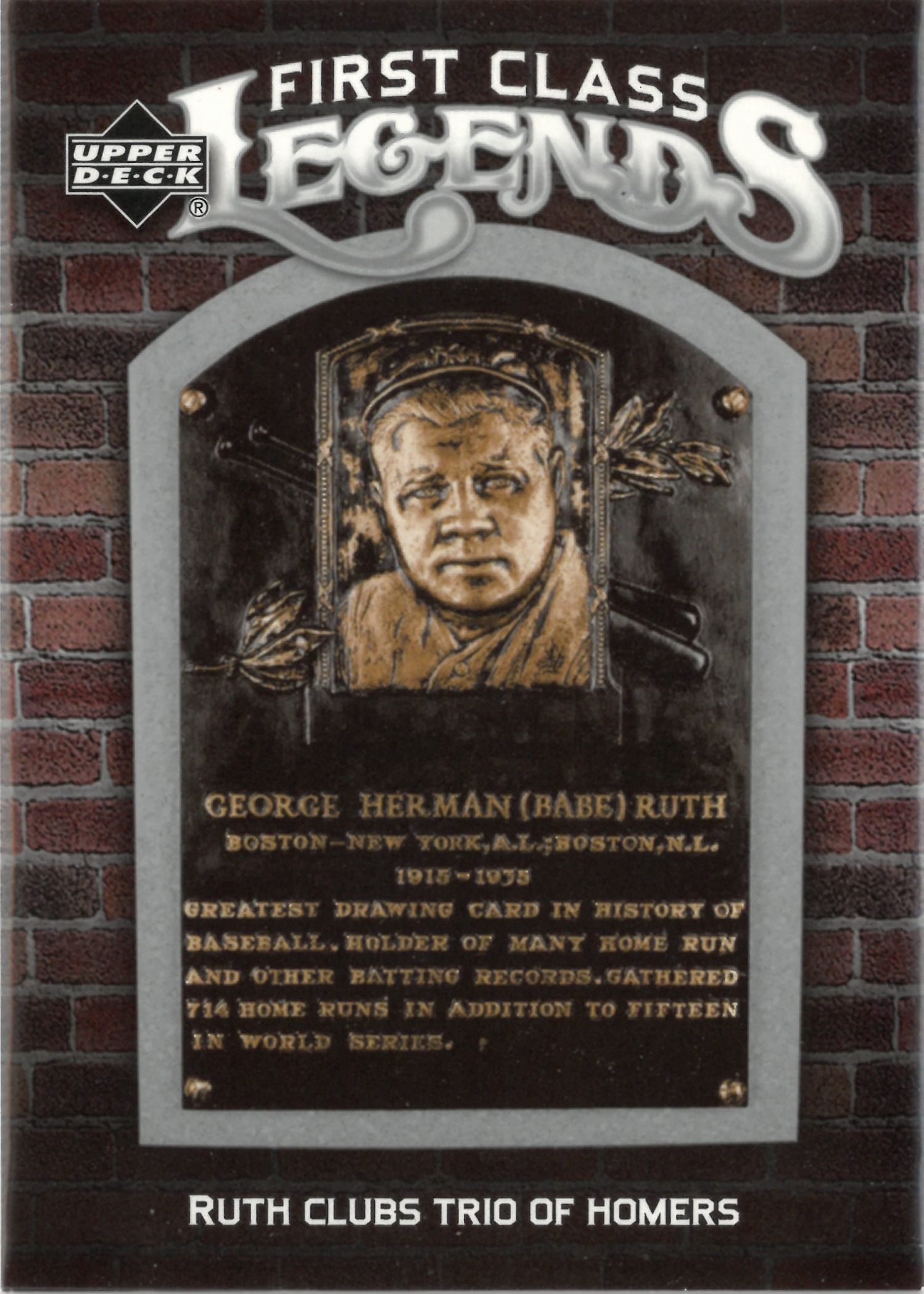 2006 Upper Deck "Babe Ruth" #FCL-20(ベーブ・ルース)