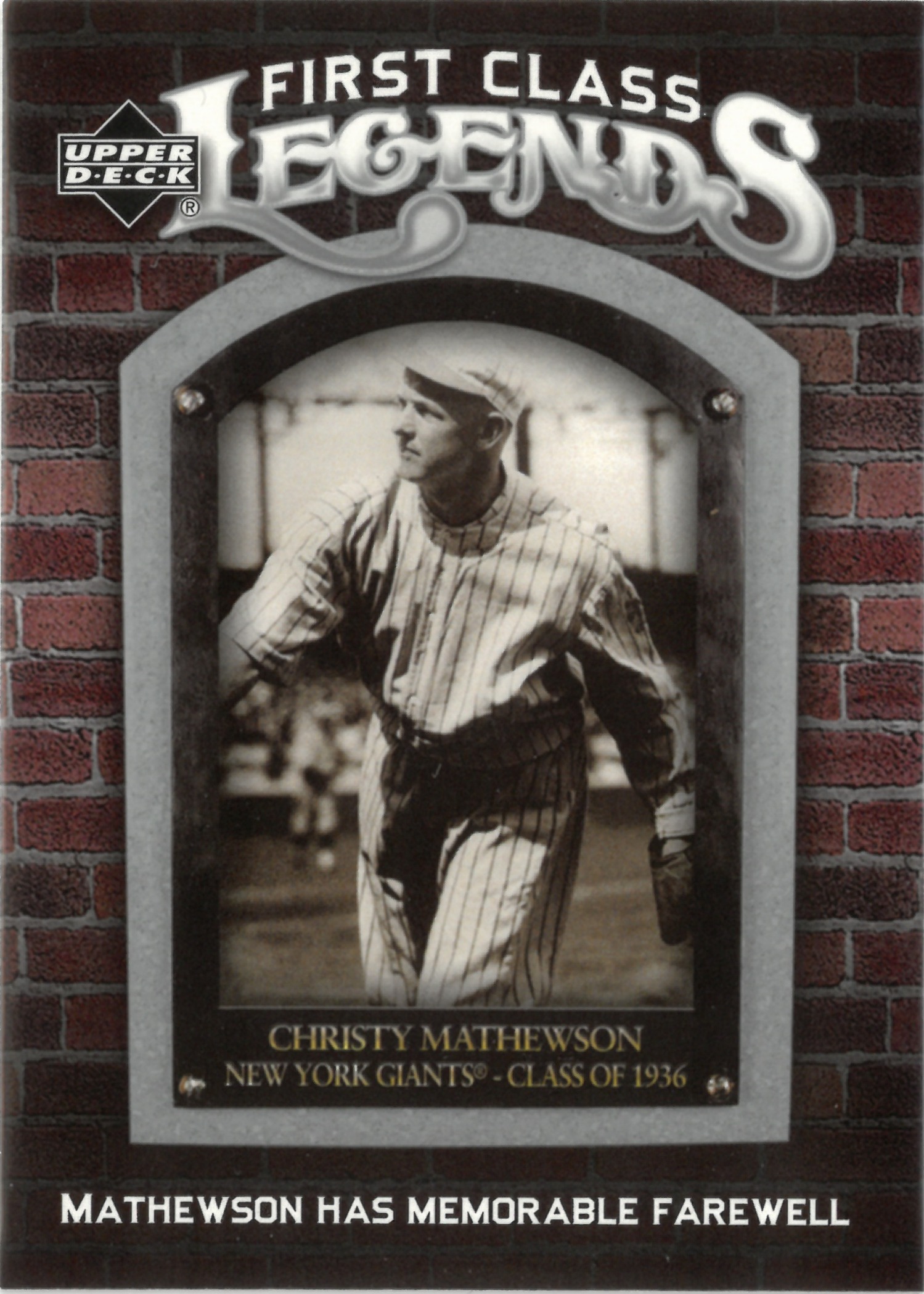 2006 Upper Deck "Christy Mathewson" #FCL-68(クリスティ・マシューソン)