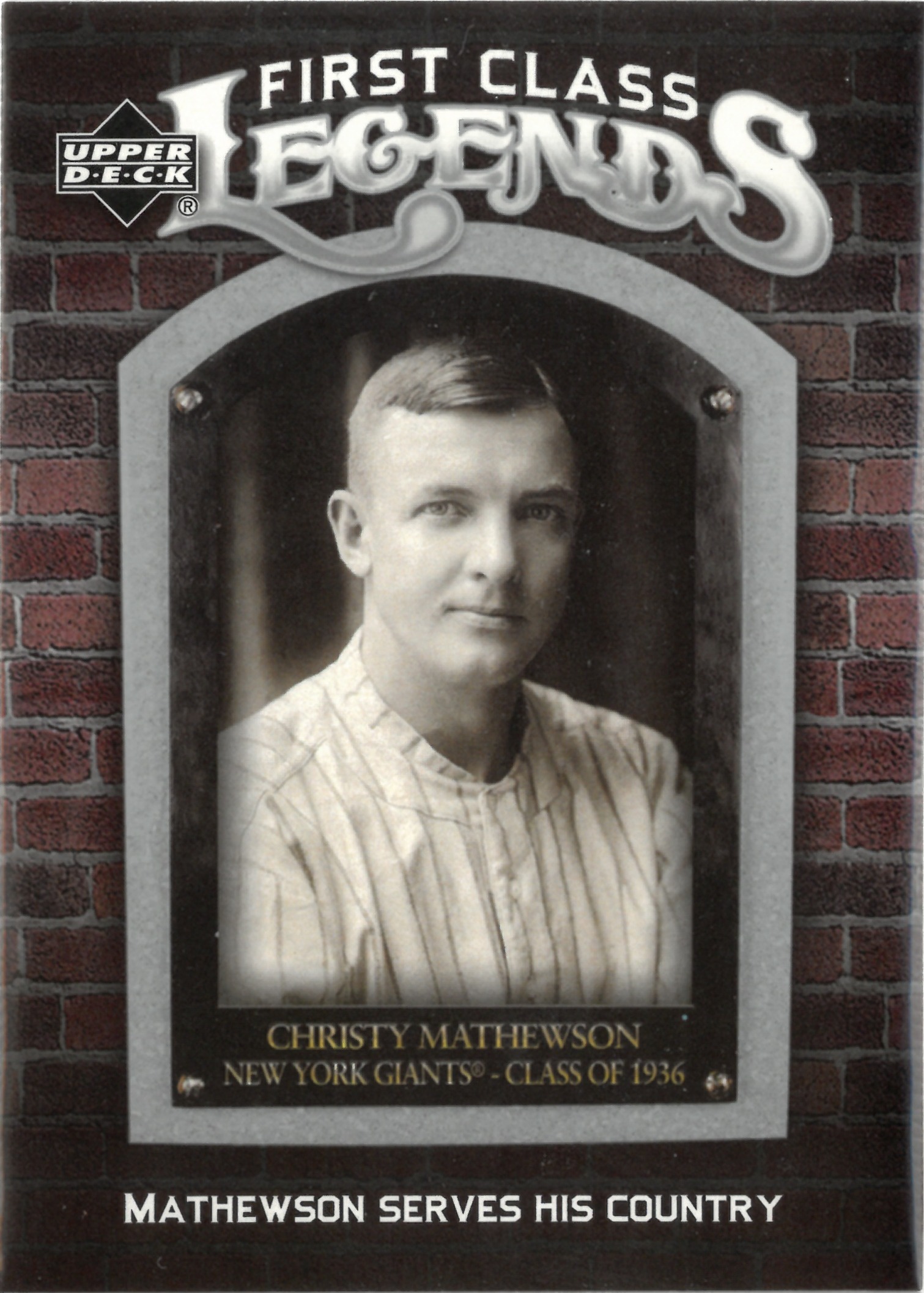 2006 Upper Deck "Christy Mathewson" #FCL-74(クリスティ・マシューソン)