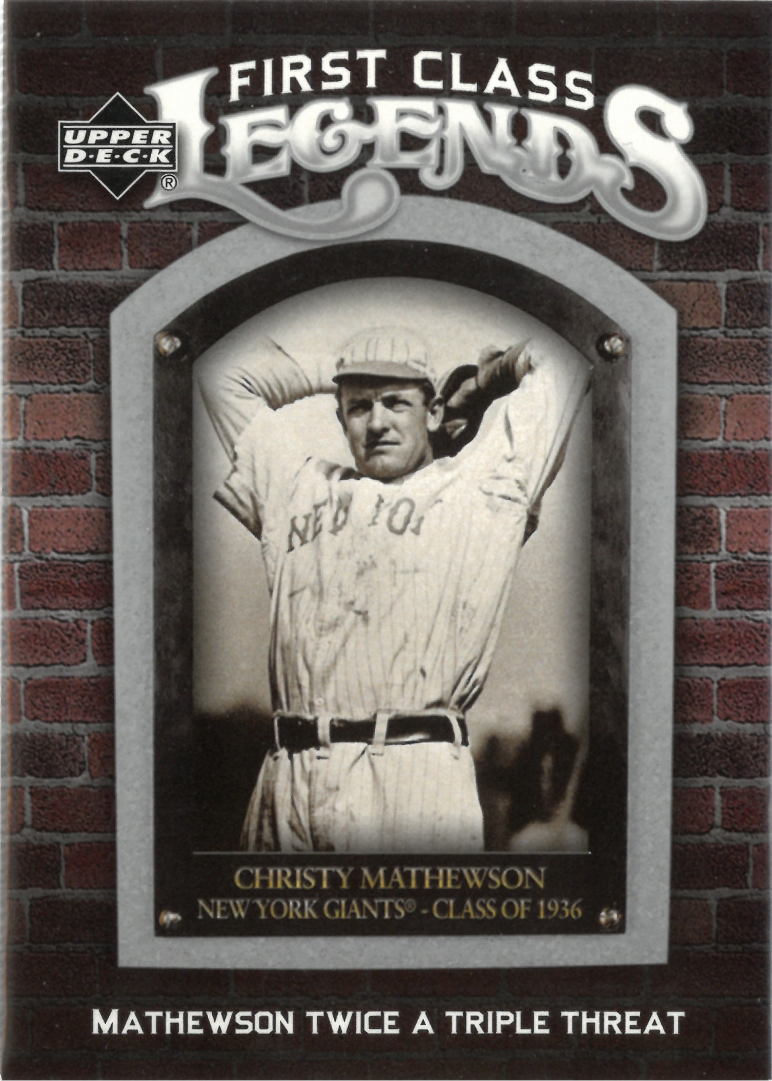 2006 Upper Deck "Christy Mathewson" #FCL-77(クリスティ・マシューソン)