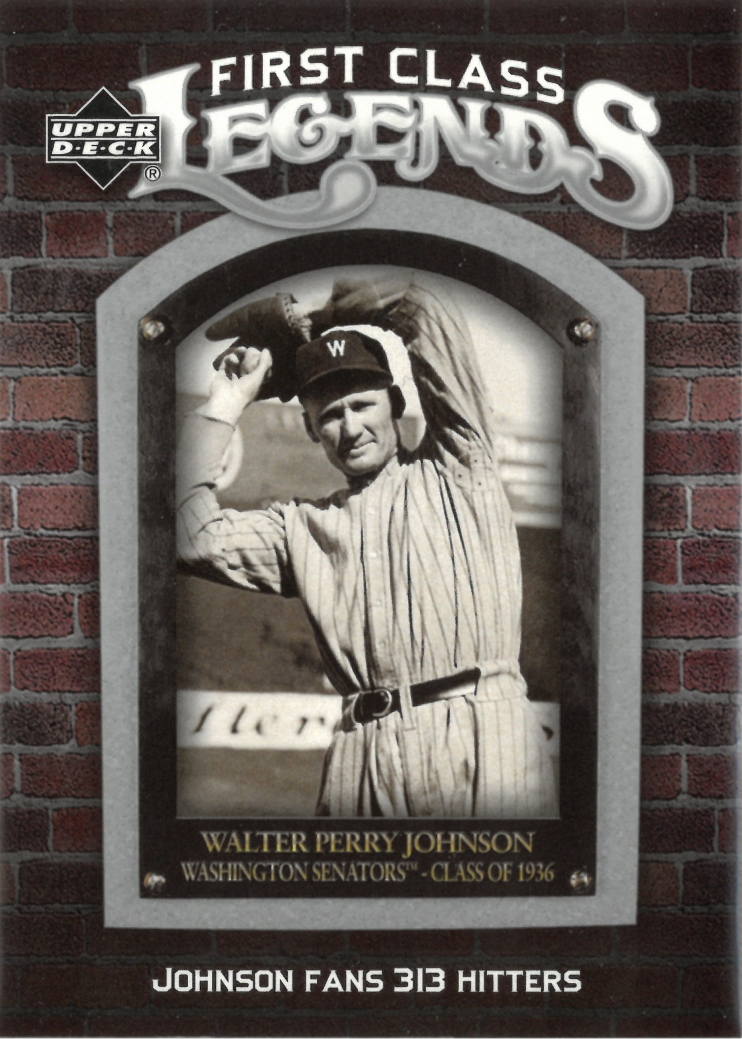 2006 Upper Deck "Walter Perry Johnson" #FCL-88(ウォルター・ジョンソン)
