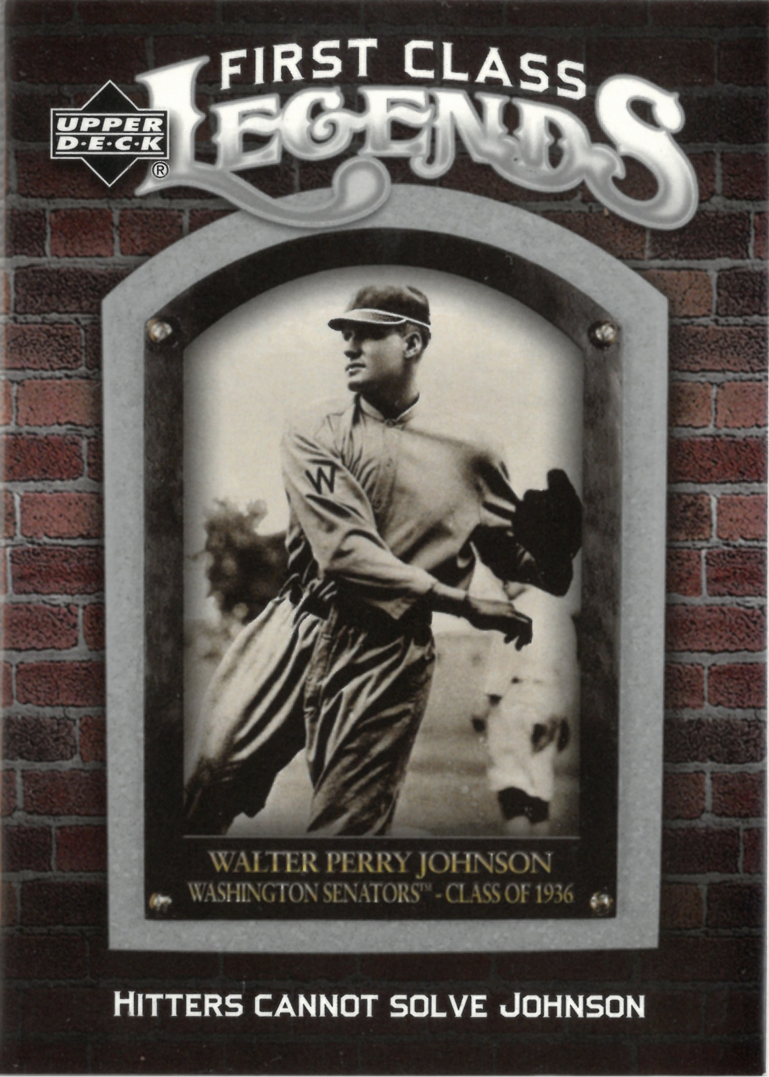 2006 Upper Deck "Walter Perry Johnson" #FCL-89(ウォルター・ジョンソン)