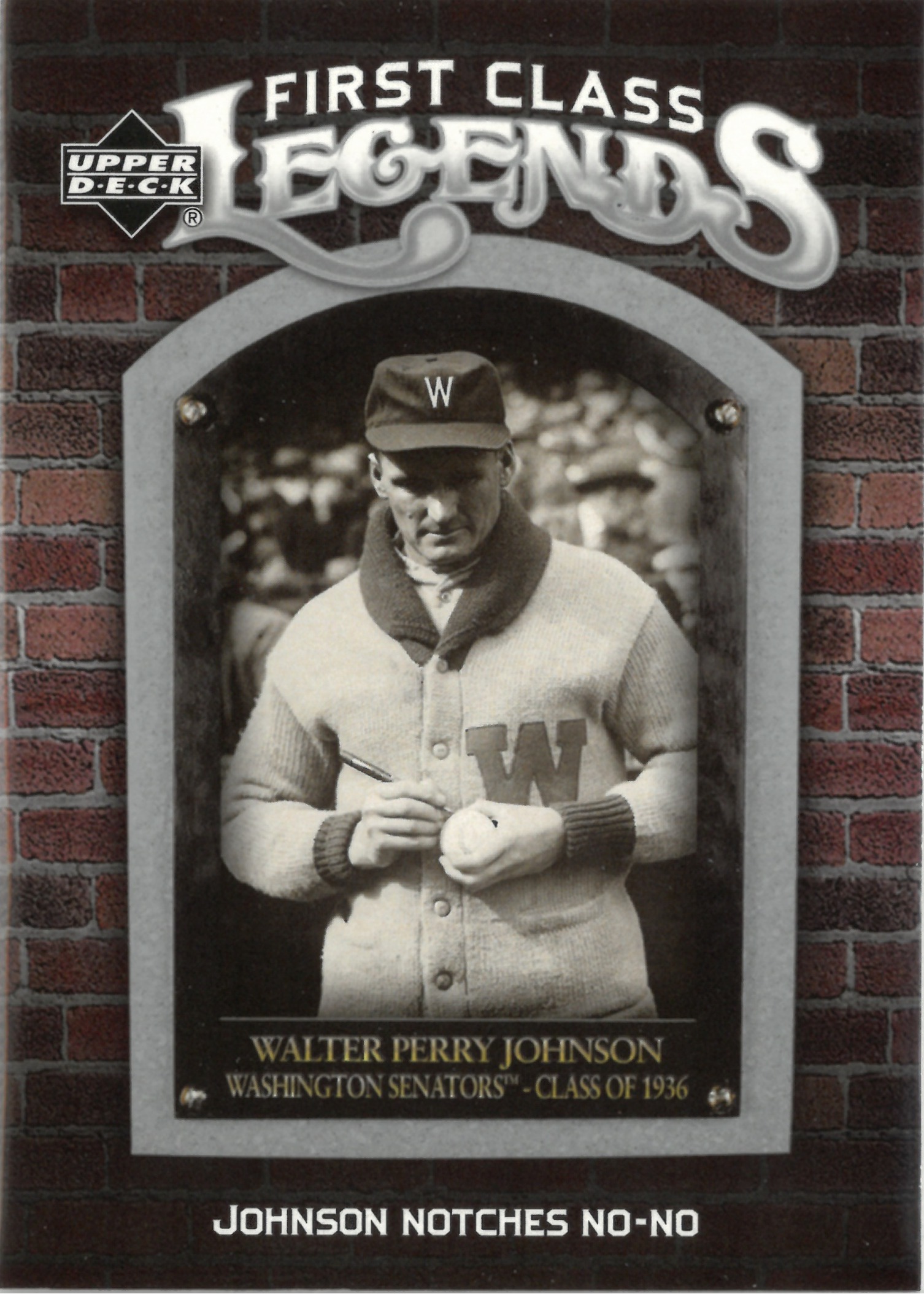 2006 Upper Deck "Walter Perry Johnson" #FCL-94(ウォルター・ジョンソン)
