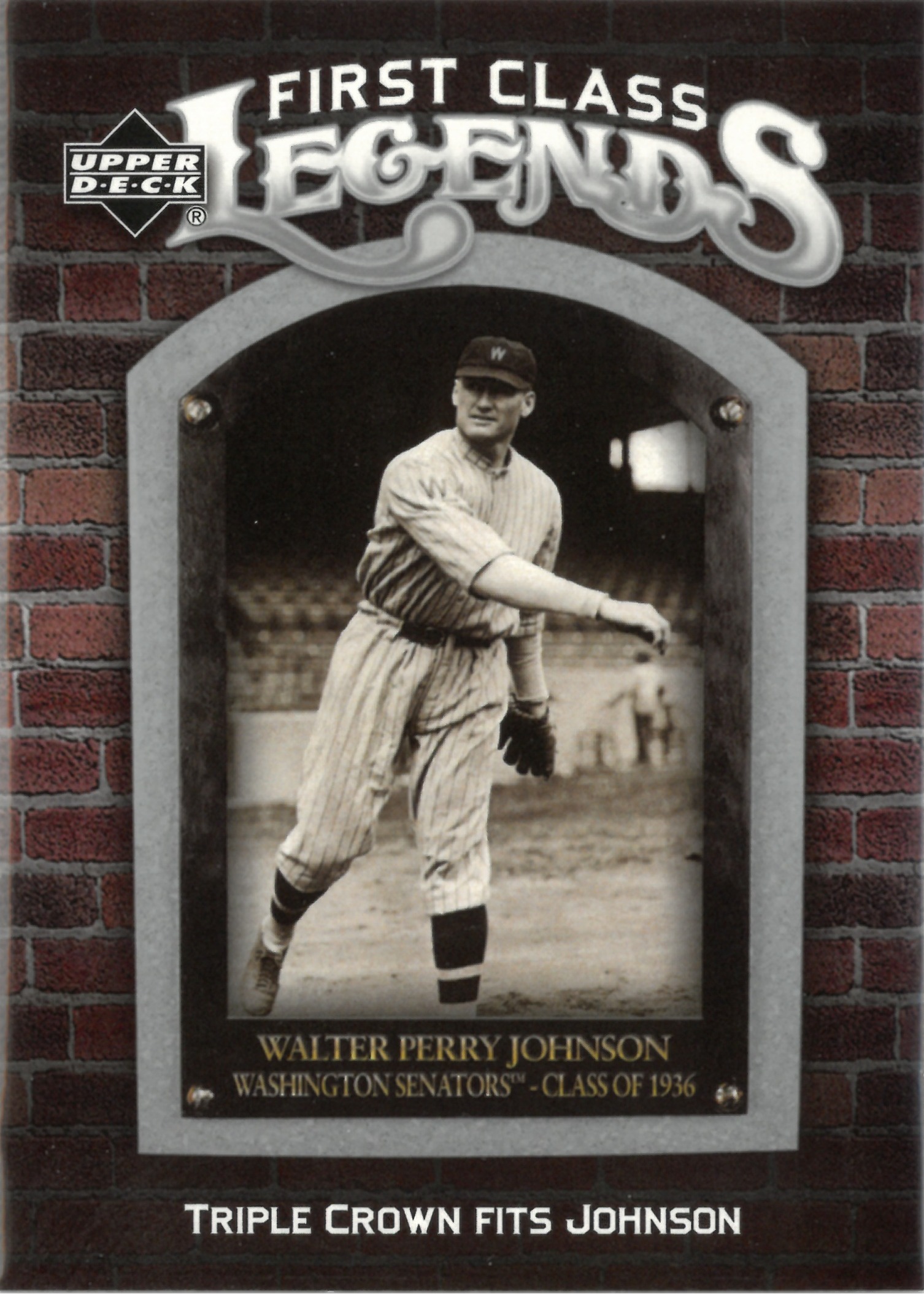 2006 Upper Deck "Walter Perry Johnson" #FCL-95(ウォルター・ジョンソン)