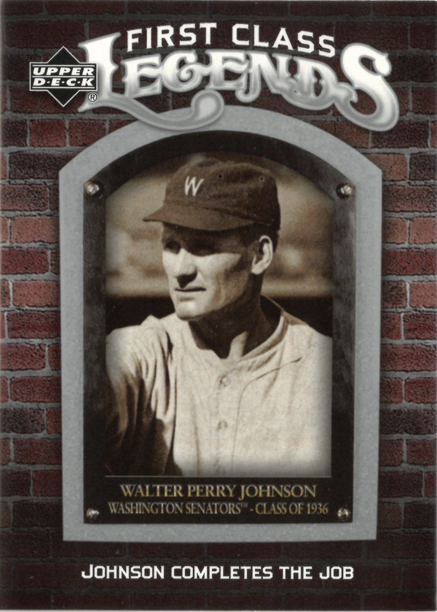 2006 Upper Deck "Walter Perry Johnson" #FCL-97(ウォルター・ジョンソン)
