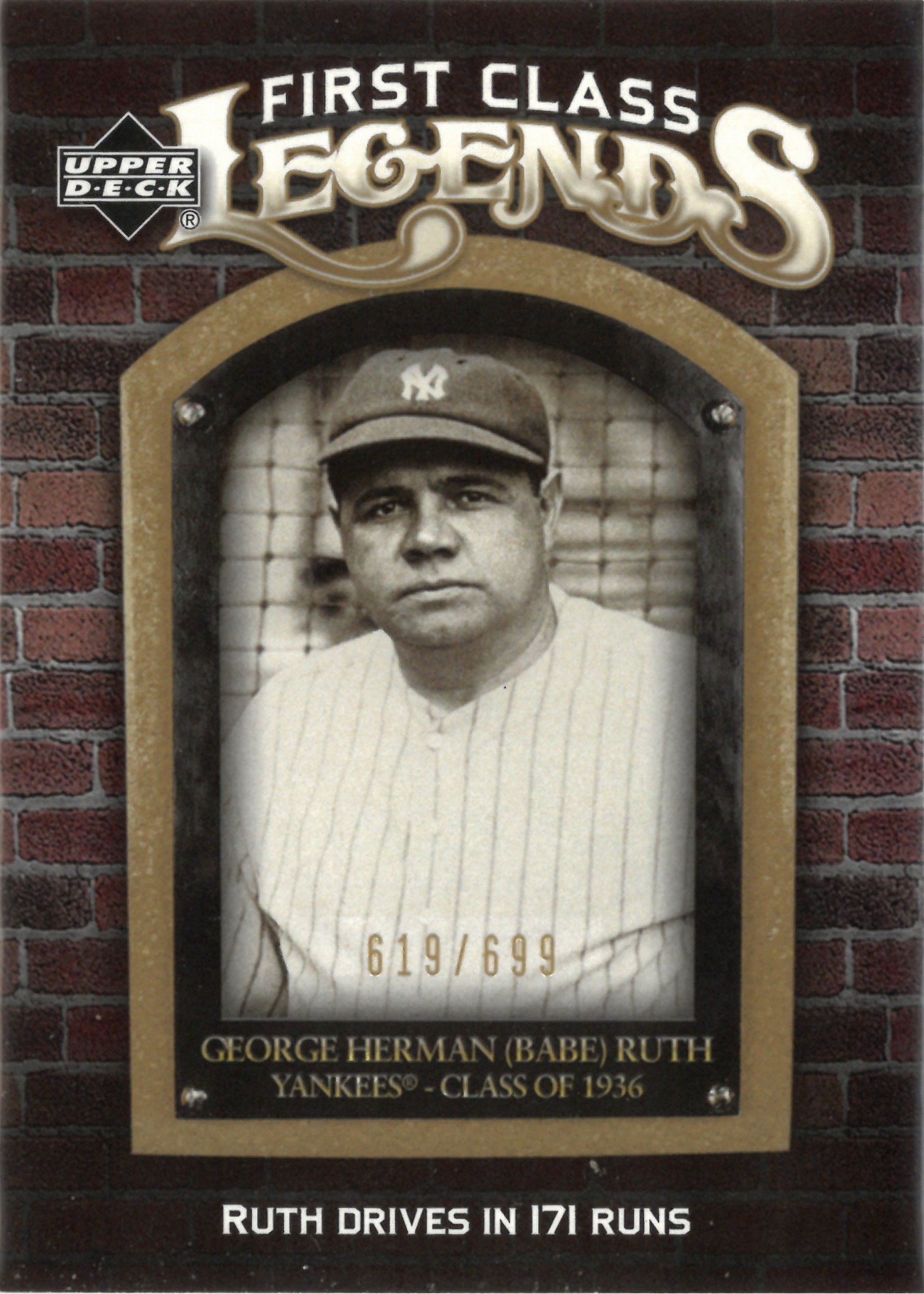 2006 Upper Deck "Babe Ruth"【619/699】#FCL-11(ベーブ・ルース)
