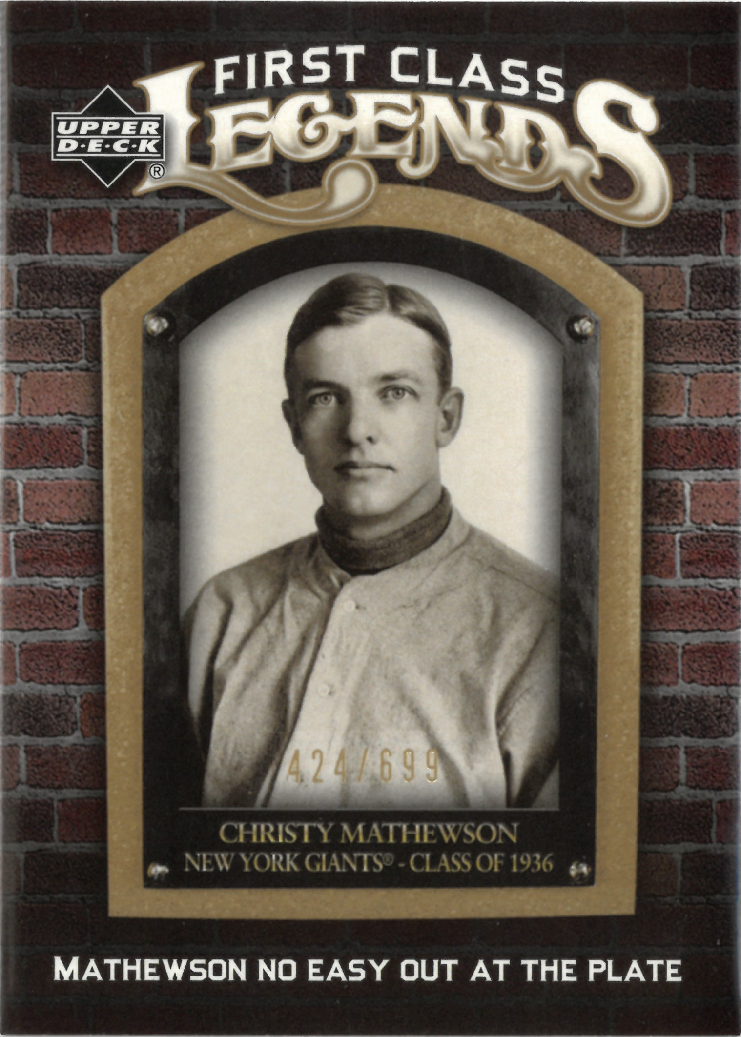 2006 Upper Deck "Christy Mathewson"【424/699】#FCL-66(クリスティ・マシューソン)