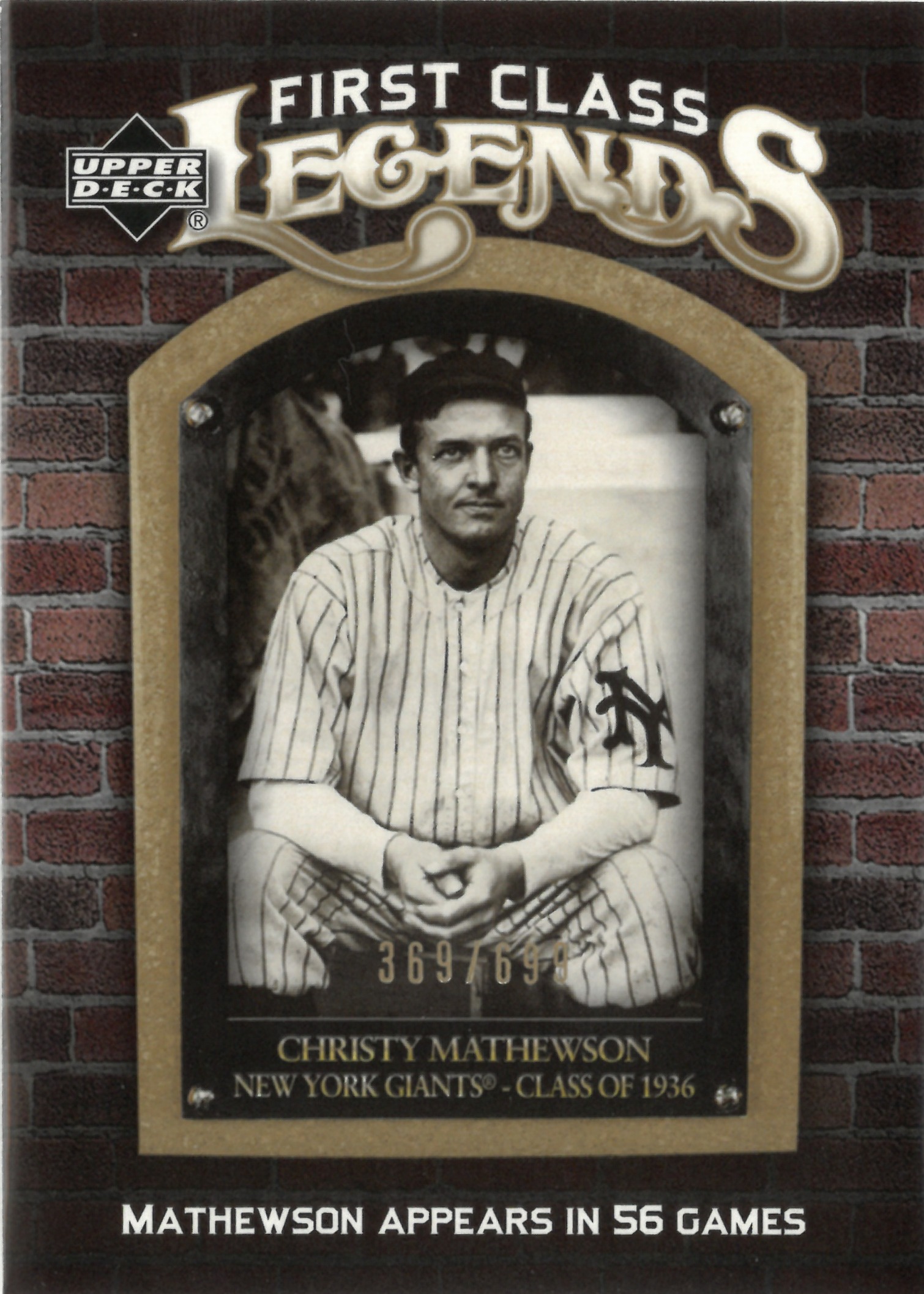 2006 Upper Deck "Christy Mathewson"【369/699】#FCL-79(クリスティ・マシューソン)