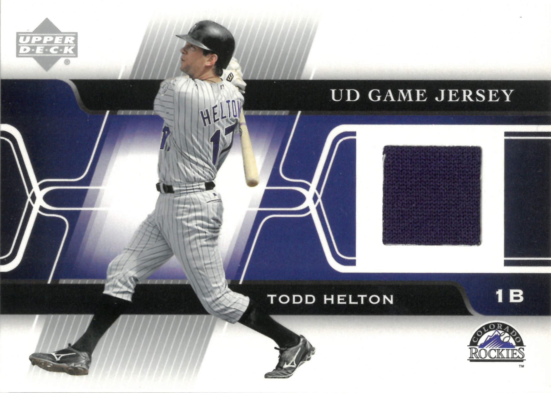 2005 Upper Deck "Todd Helton" Relic #GJ-HE(トッド・ヘルトン)
