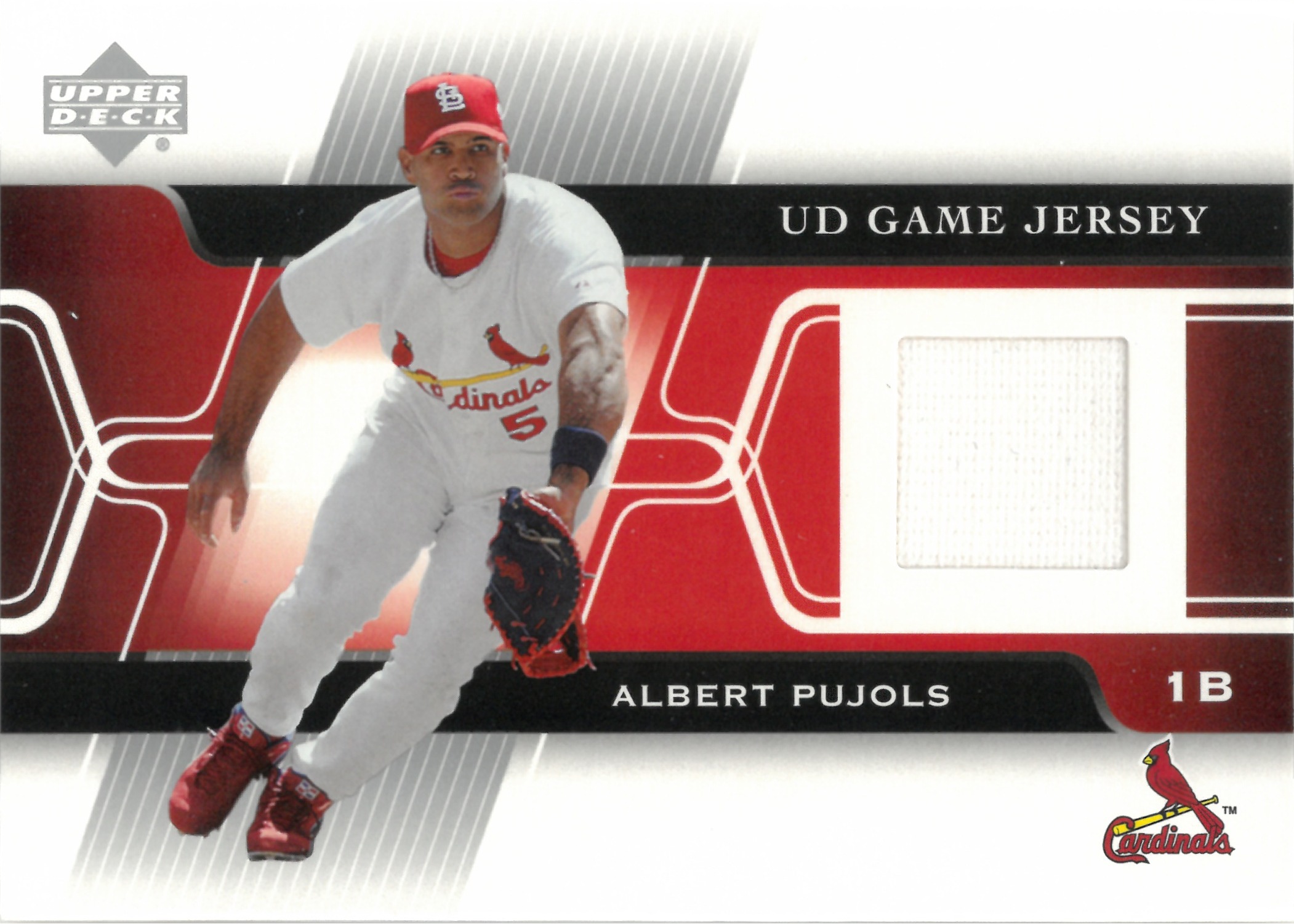 2005 Upper Deck "Albert Pujols" Relic #GJ-AP(アルバート・プホルス)
