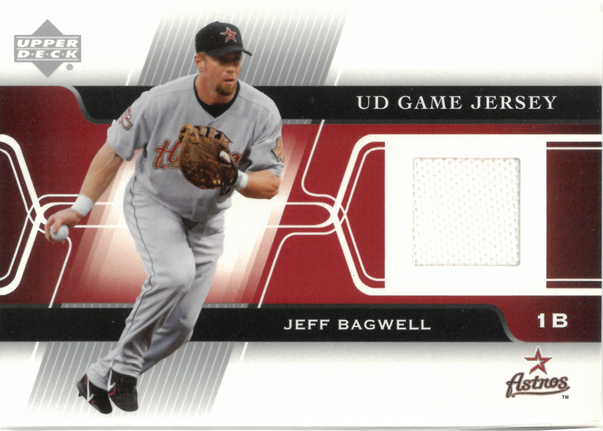 2005 Upper Deck "Jeff Bagwell" Relic #GJ-JB(ジェフ・バグウェル)