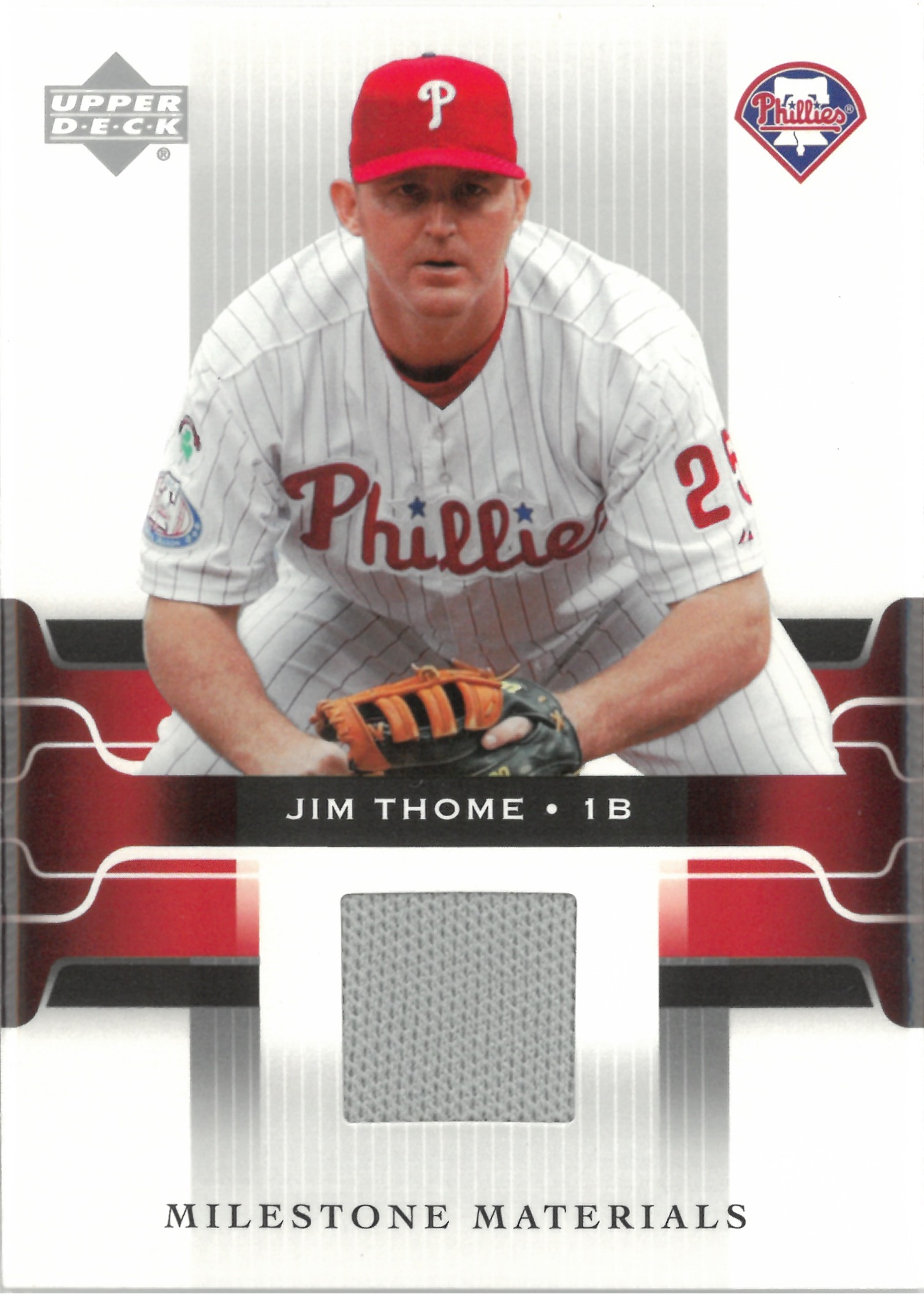 2005 Upper Deck "Jim Thome" Relic #MM-JT(ジム・トーミ)