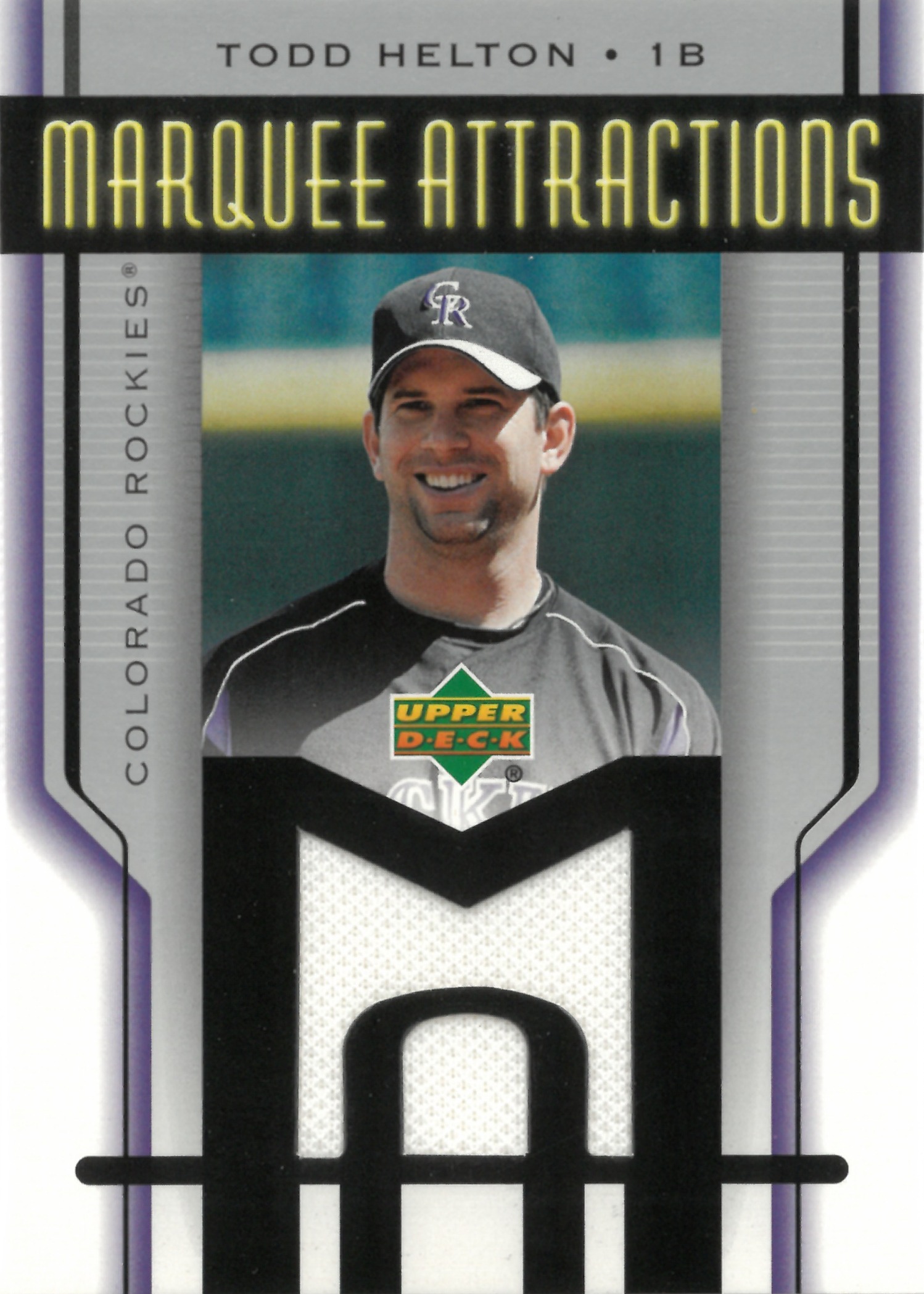 2004 Upper Deck "Todd Helton" Relic #MA-TH(トッド・ヘルトン)
