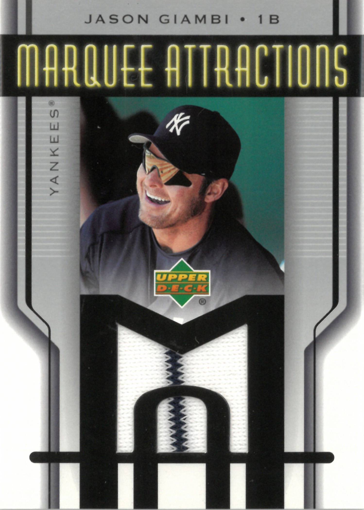 2004 Upper Deck "Jason Giambi" Relic #MA-JG(ジェイソン・ジアンビ)