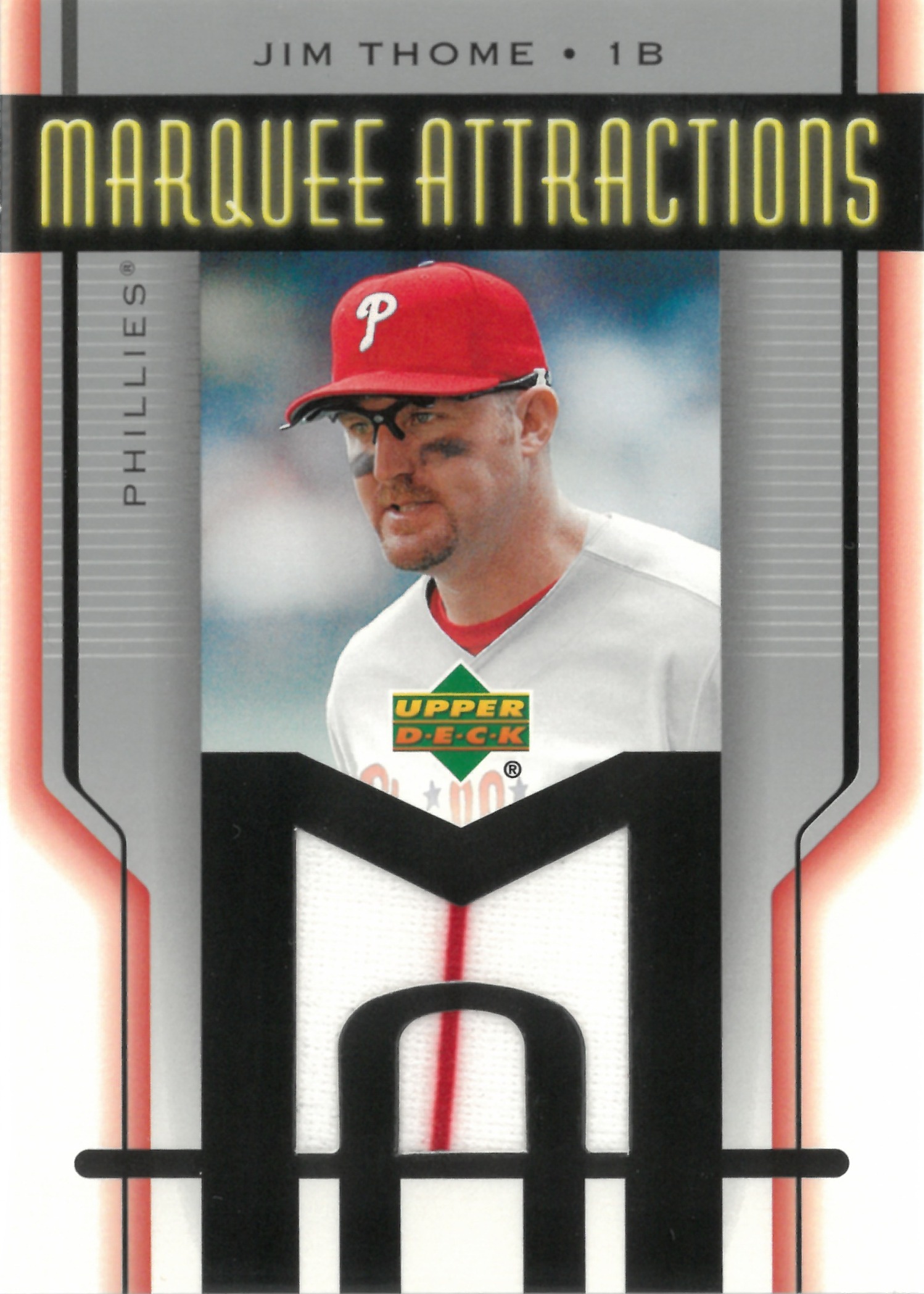2004 Upper Deck "Jim Thome" Relic #MA-JT(ジム・トーミ)