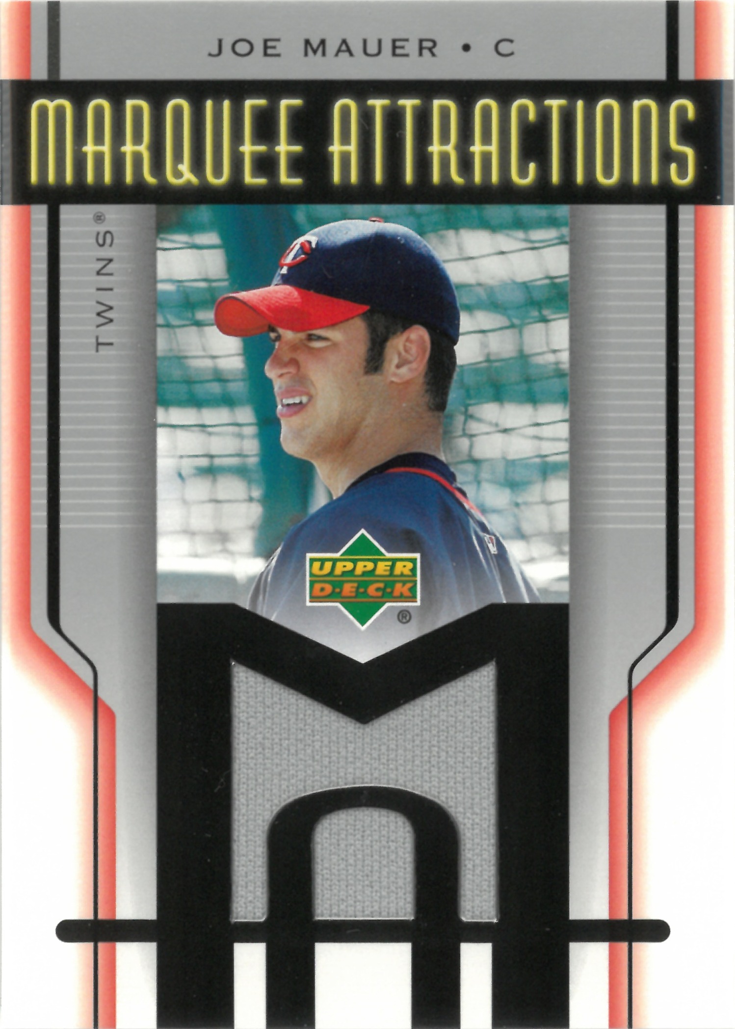 2004 Upper Deck "Joe Mauer" Relic #MA-JM(ジョー・マウアー)