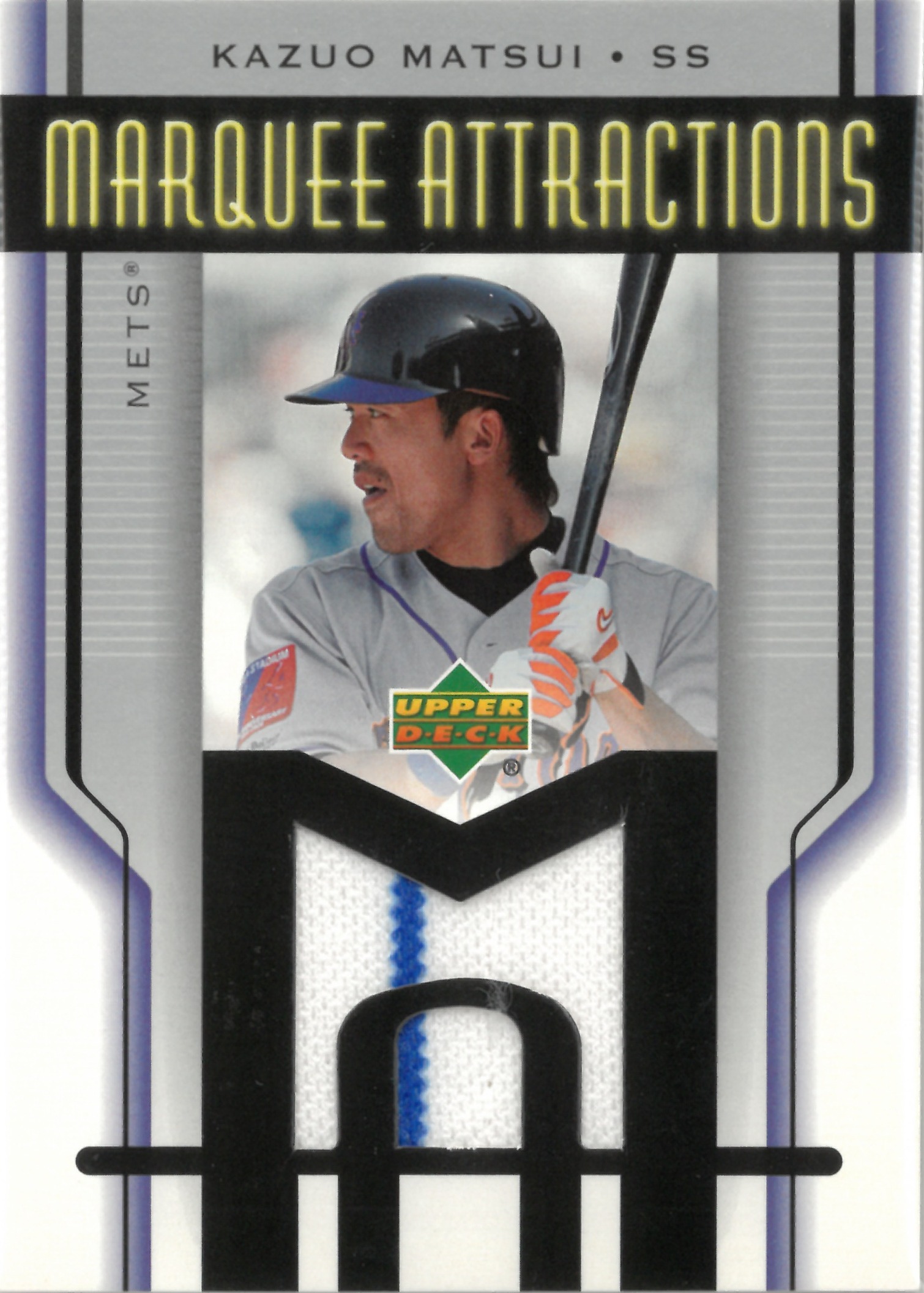 2004 Upper Deck "Kazuo Matsui" Relic #MA-KM(松井 稼頭央)