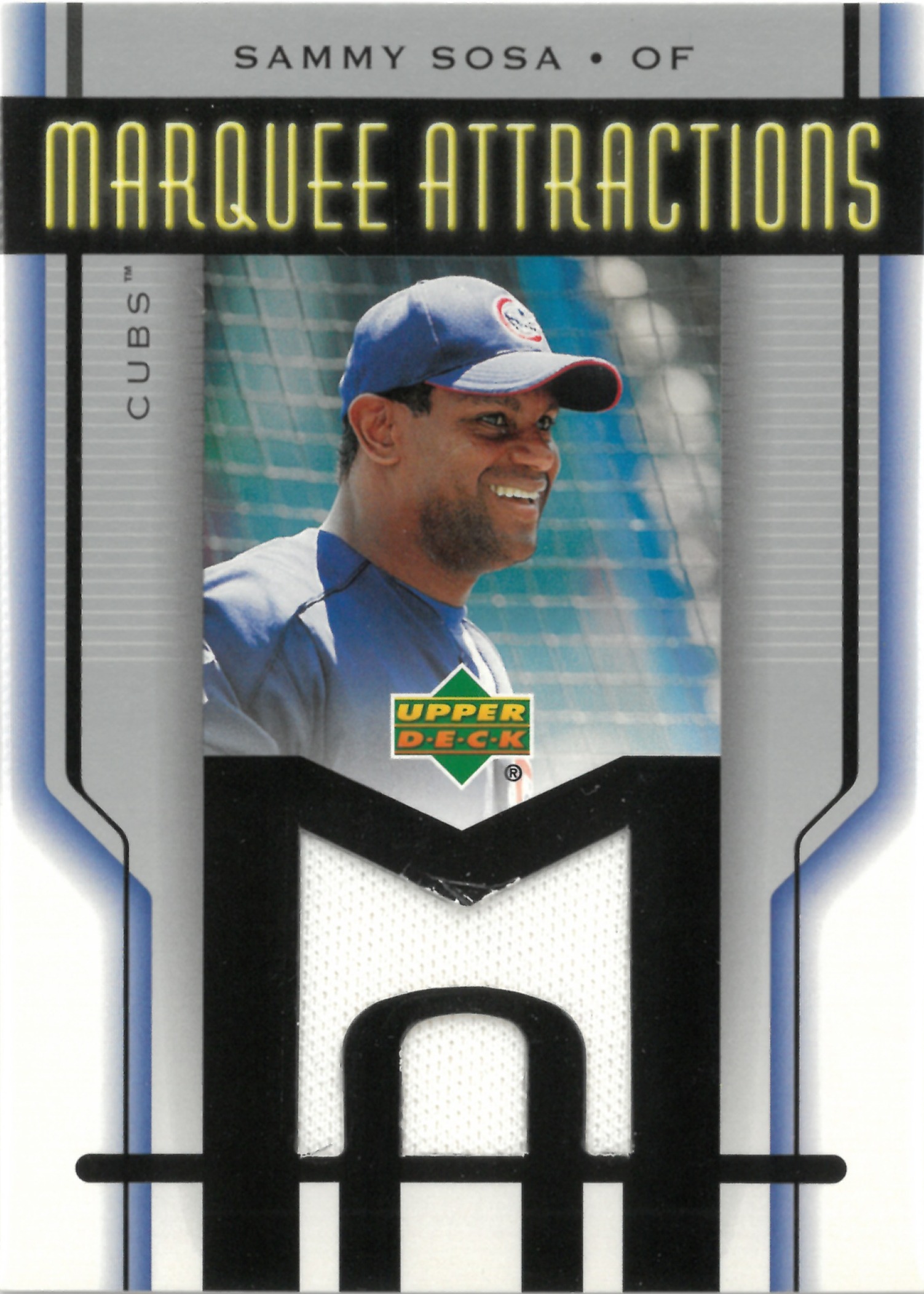 2004 Upper Deck "Sammy Sosa" Relic #MA-SS(サミー・ソーサ)