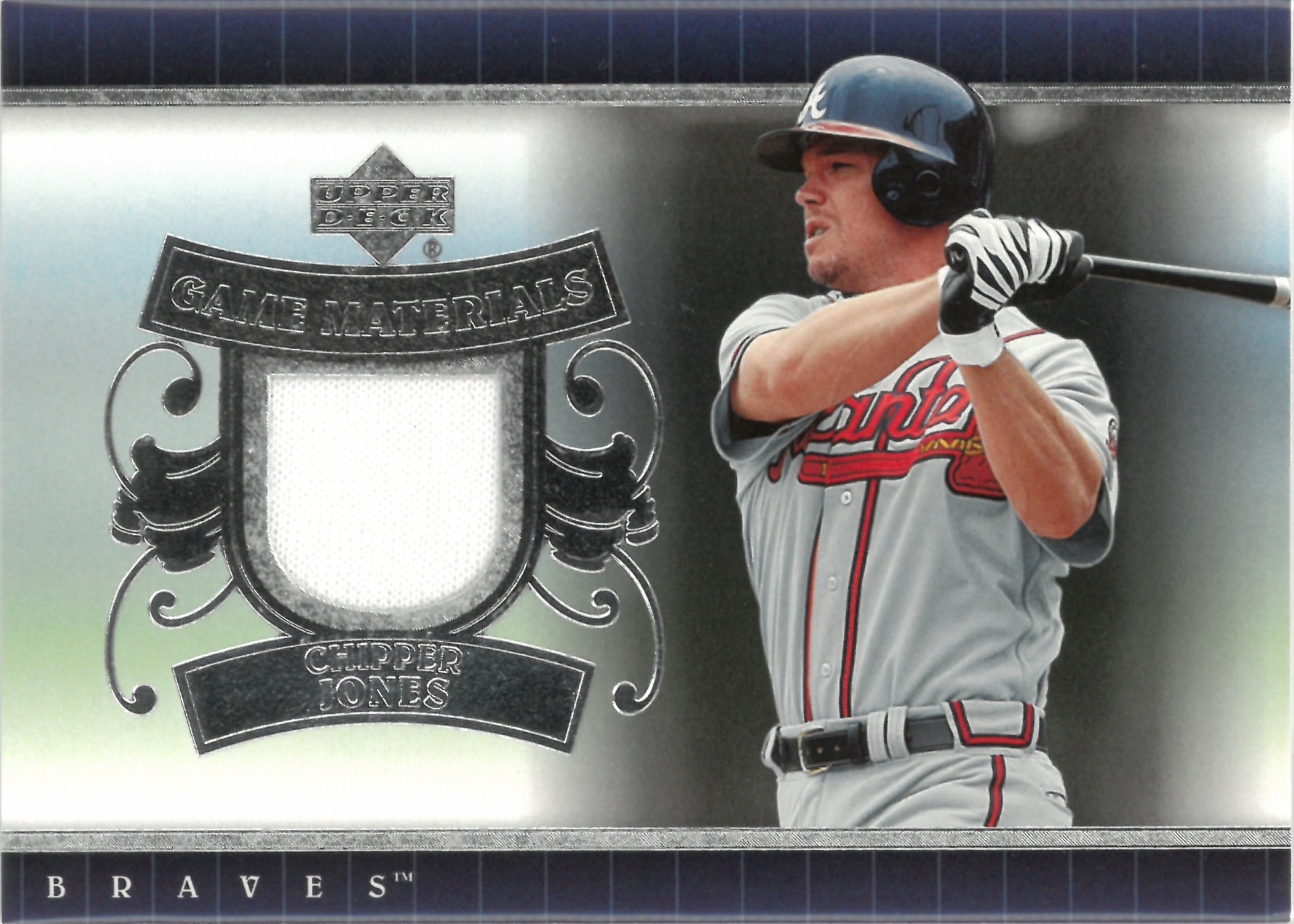 2007 Upper Deck "Chipper Jones" Relic #UD-CJ(チッパー・ジョーンズ)