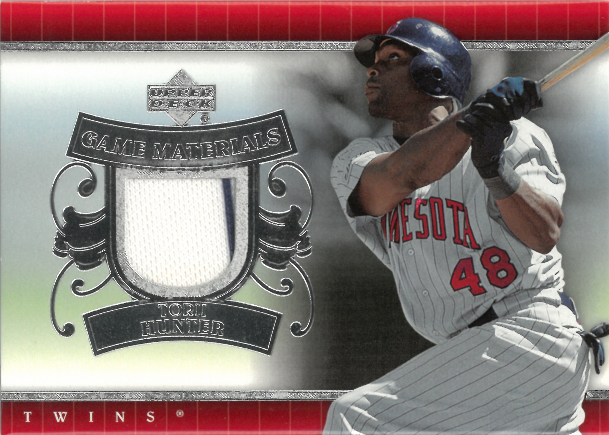 2007 Upper Deck "Torii Hunter" Relic #UD-HU(トリー・ハンター)