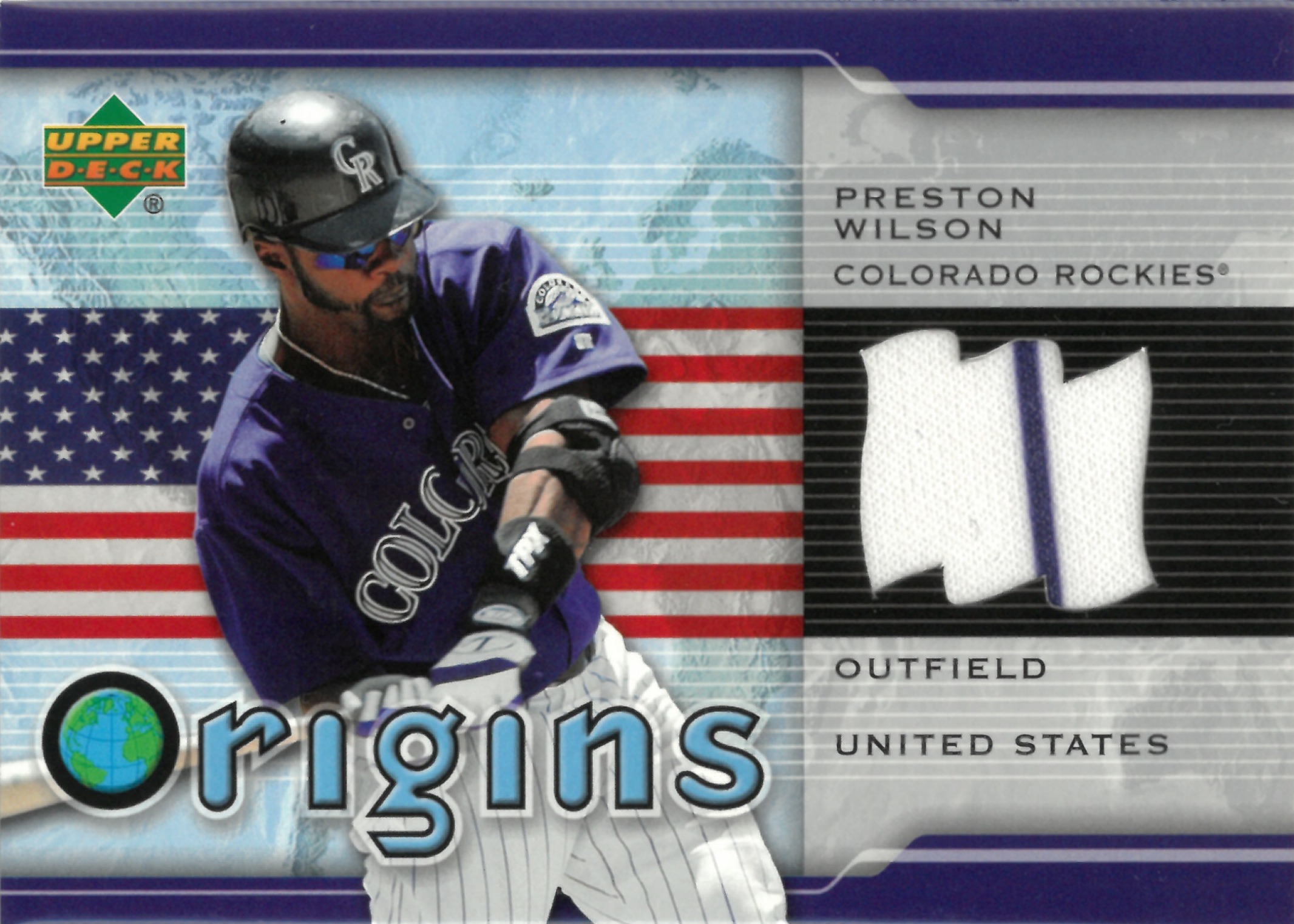 2004 Upper Deck "Preston Wilson" Relic #OR-PW(プレストン・ウィルソン)