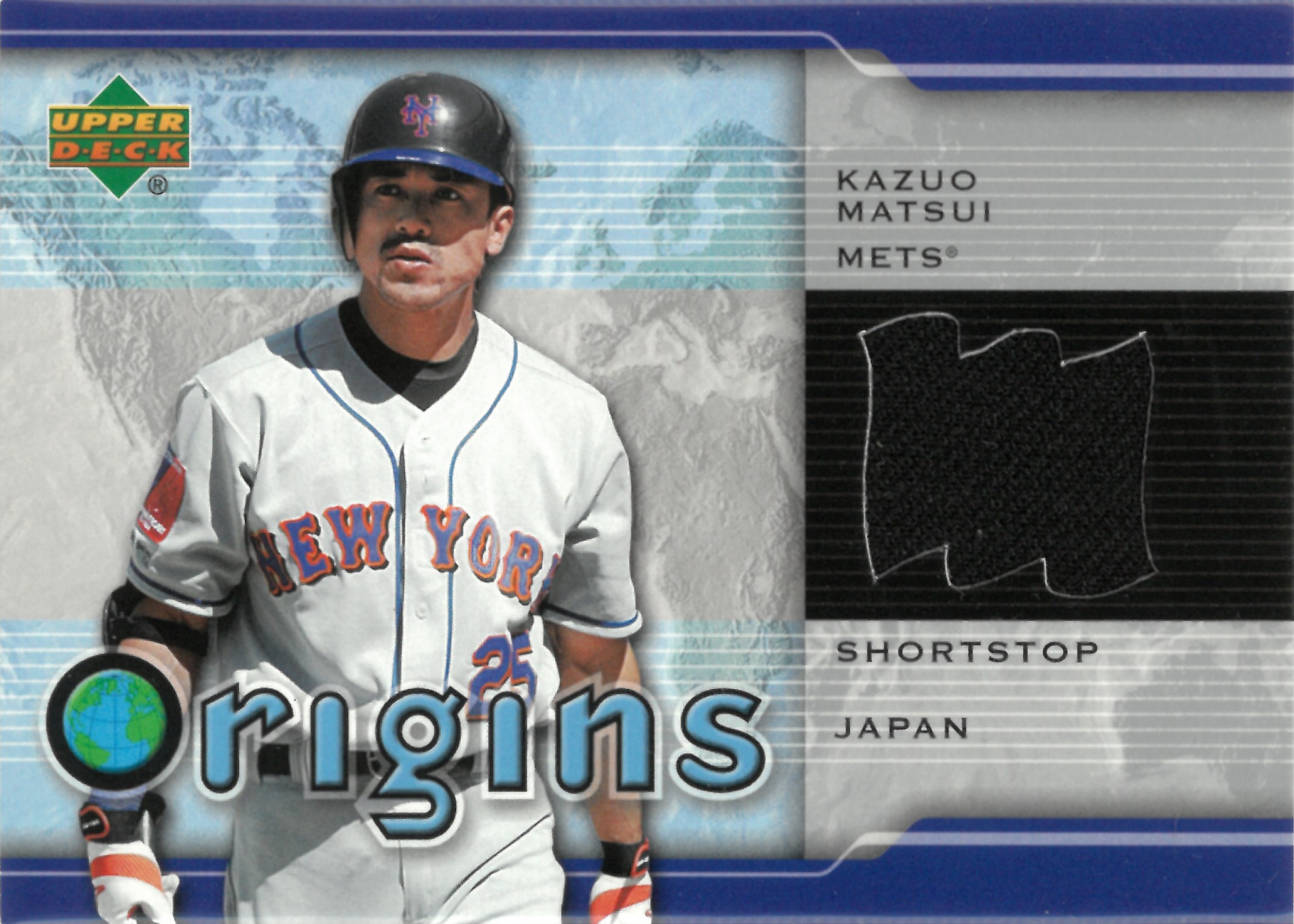 2004 Upper Deck "Kazuo Matsui" Relic #OR-KM(松井 稼頭央)