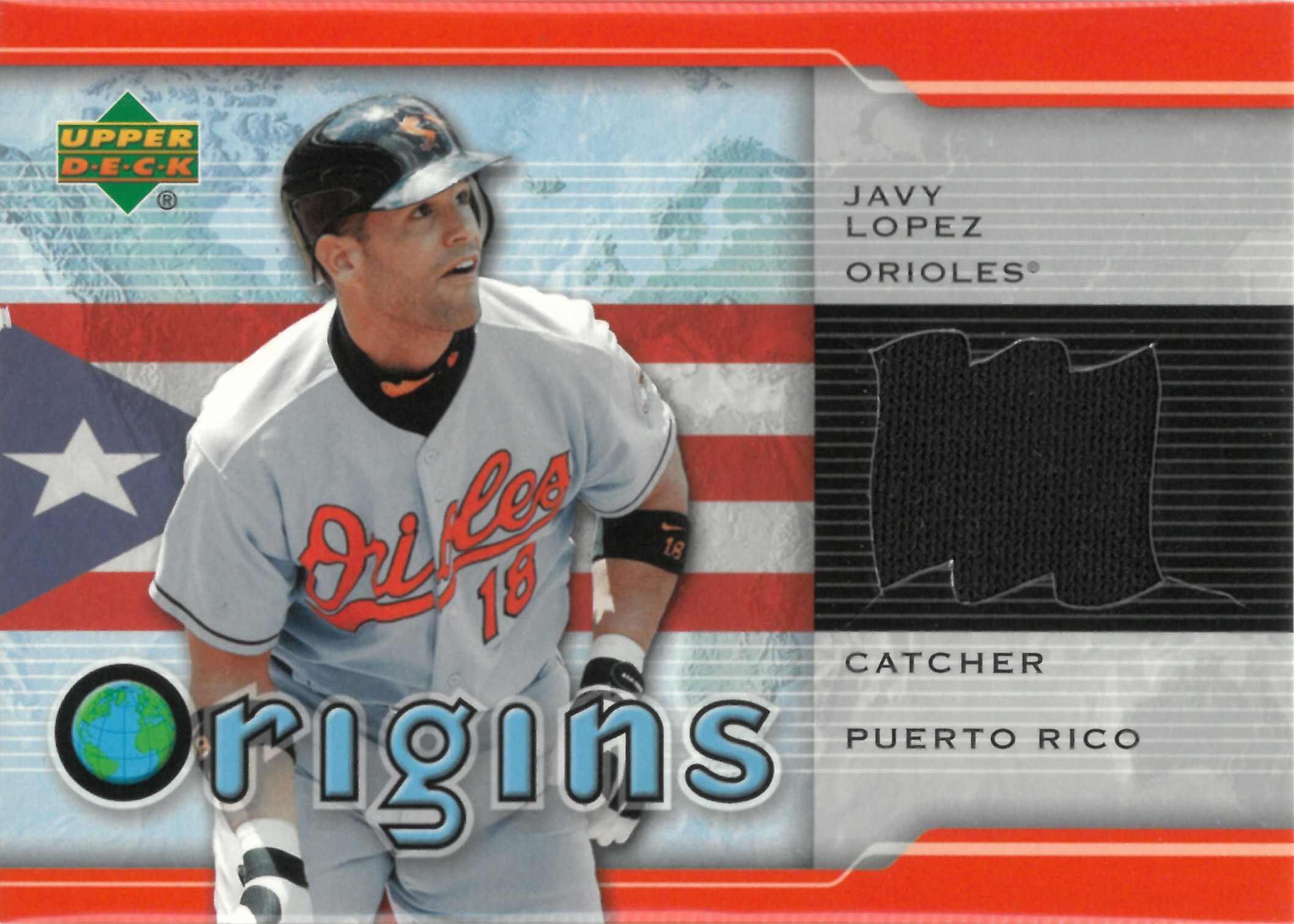 2004 Upper Deck "Javy Lopez" Relic #OR-JL(ハビー・ロペス)