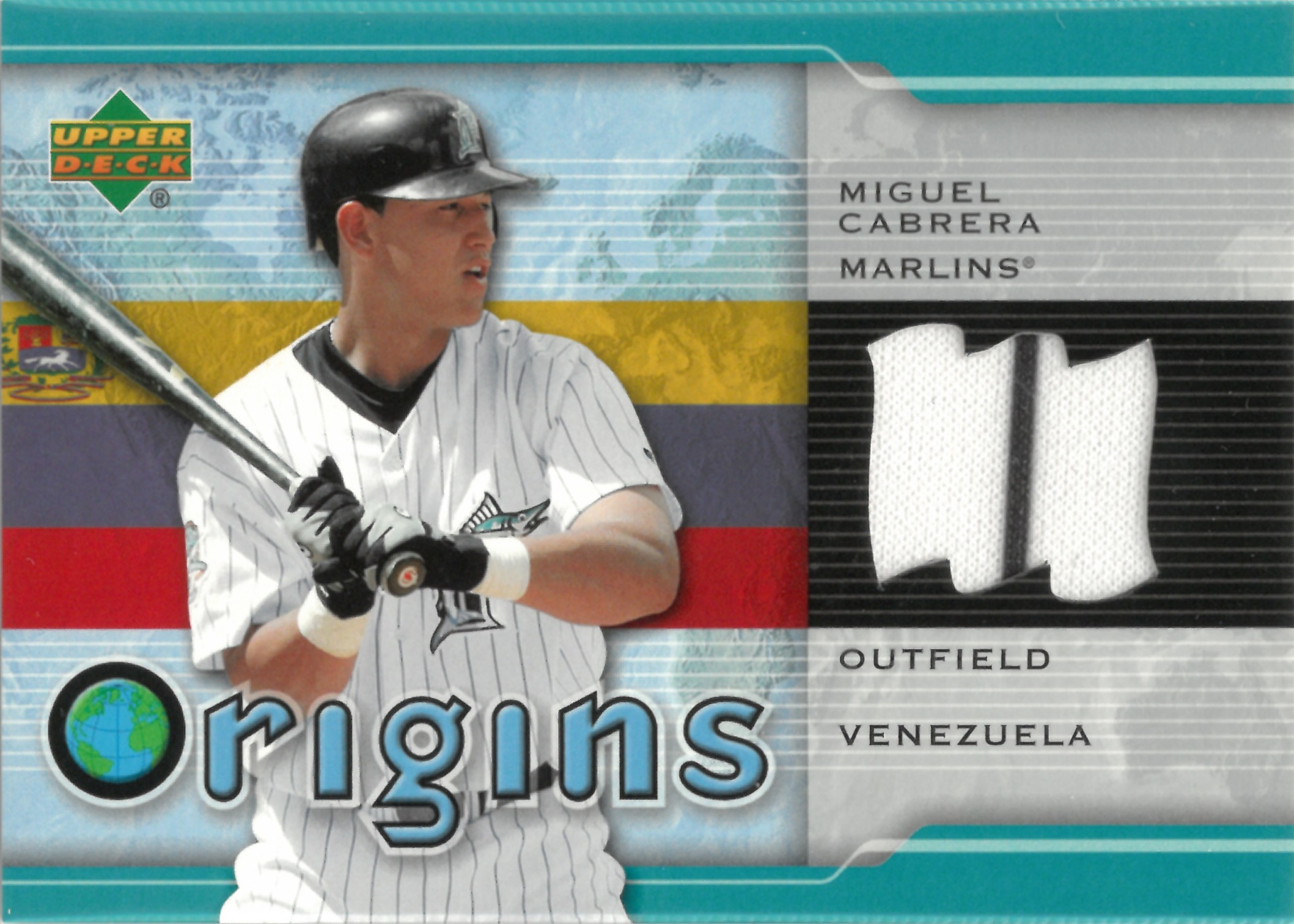 2004 Upper Deck "Miguel Cabrera" Relic #OR-MC(ミゲル・カブレラ)