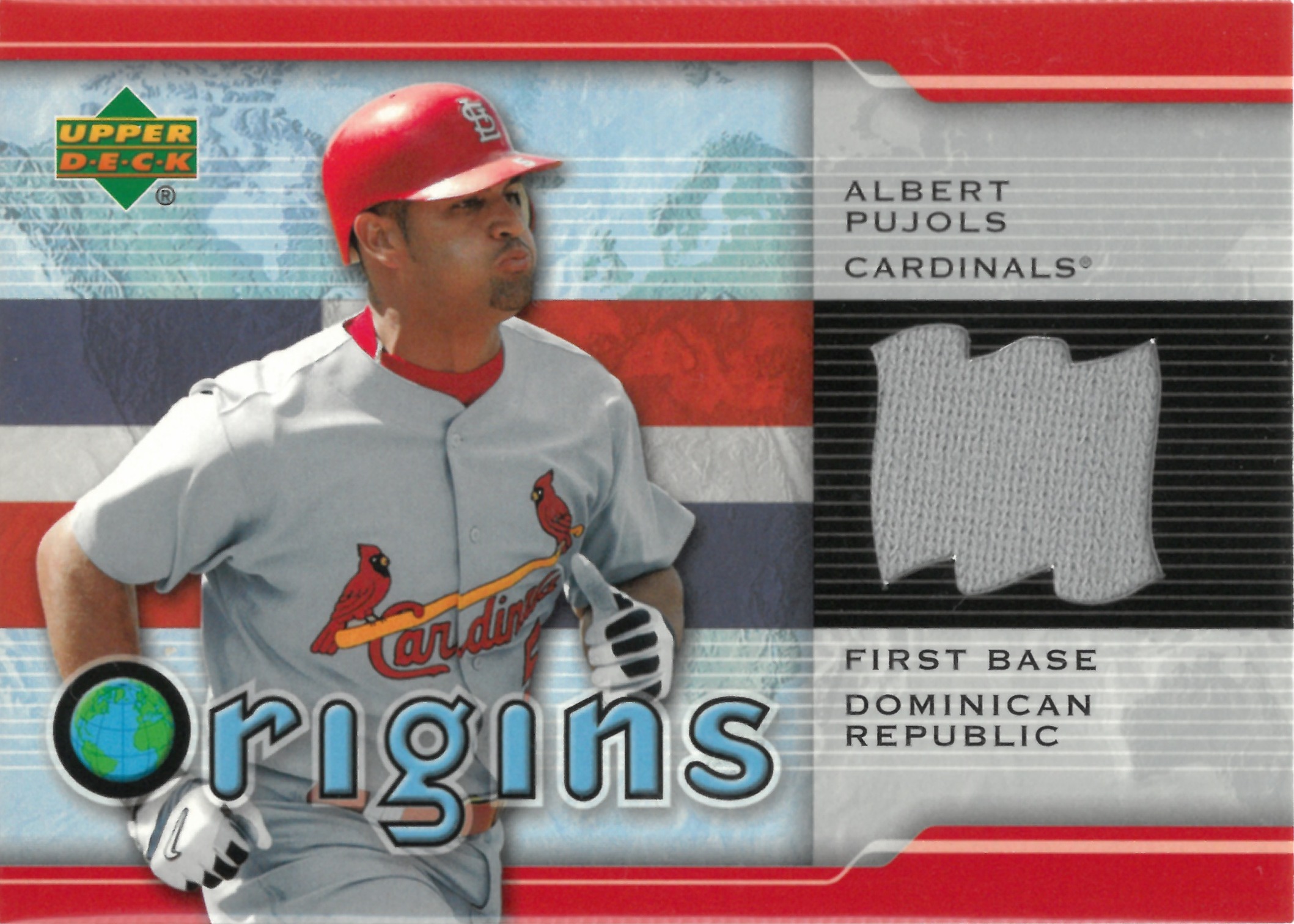 2004 Upper Deck "Albert Pujols" Relic #OR-AP(アルバート・プホルス)