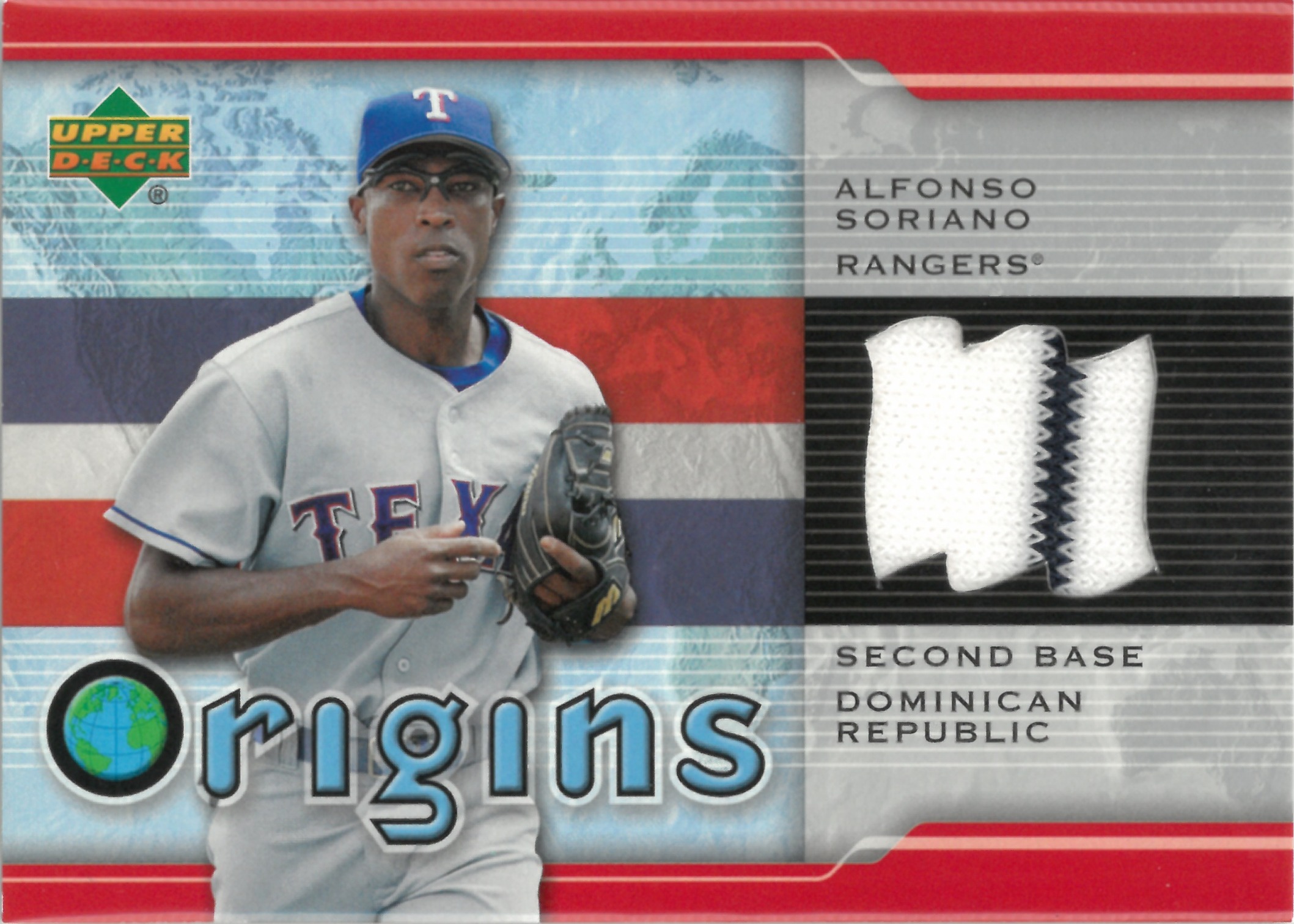 2004 Upper Deck "Alfonso Soriano" Relic #OR-AS(アルフォンソ・ソリアーノ)