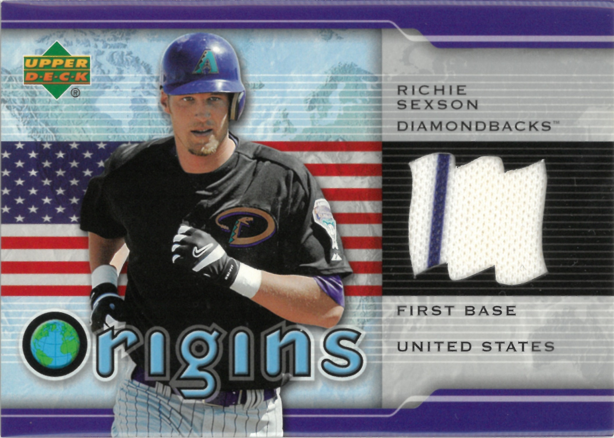 2004 Upper Deck "Richie Sexson" Relic #OR-RS(リッチー・セクソン)
