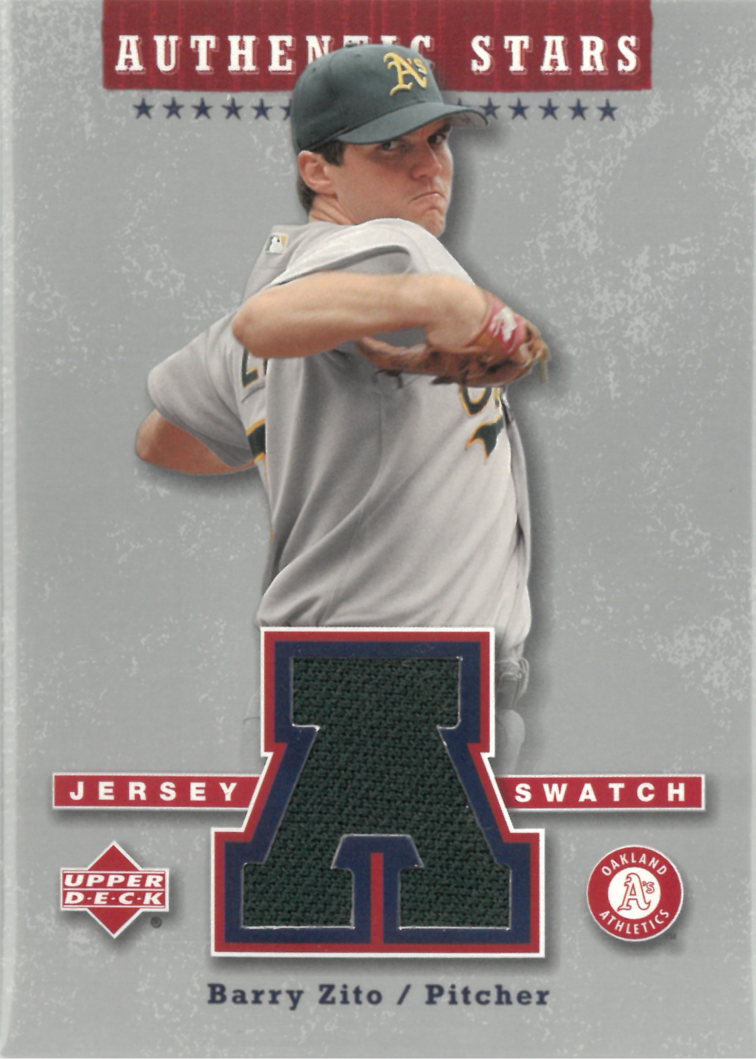 2003 Upper Deck "Barry Zito" Relic #AS-BZ(バリー・ジト)