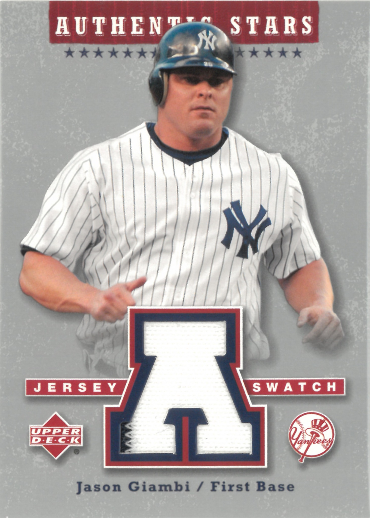 2003 Upper Deck "Jason Giambi" Relic #AS-JG(ジェイソン・ジアンビ)