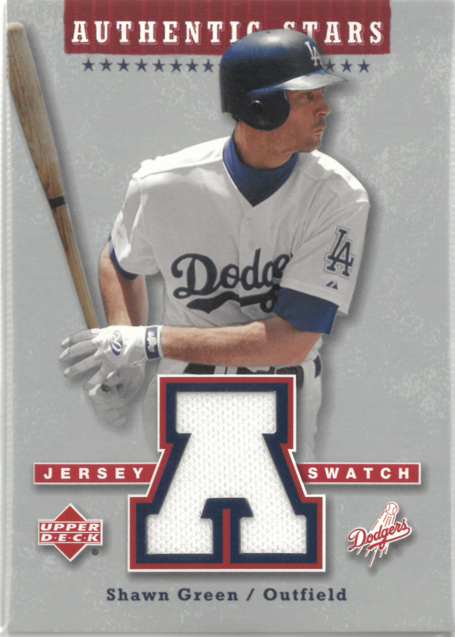 2003 Upper Deck "Shawn Green" Relic #AS-SG(ショーン・グリーン)
