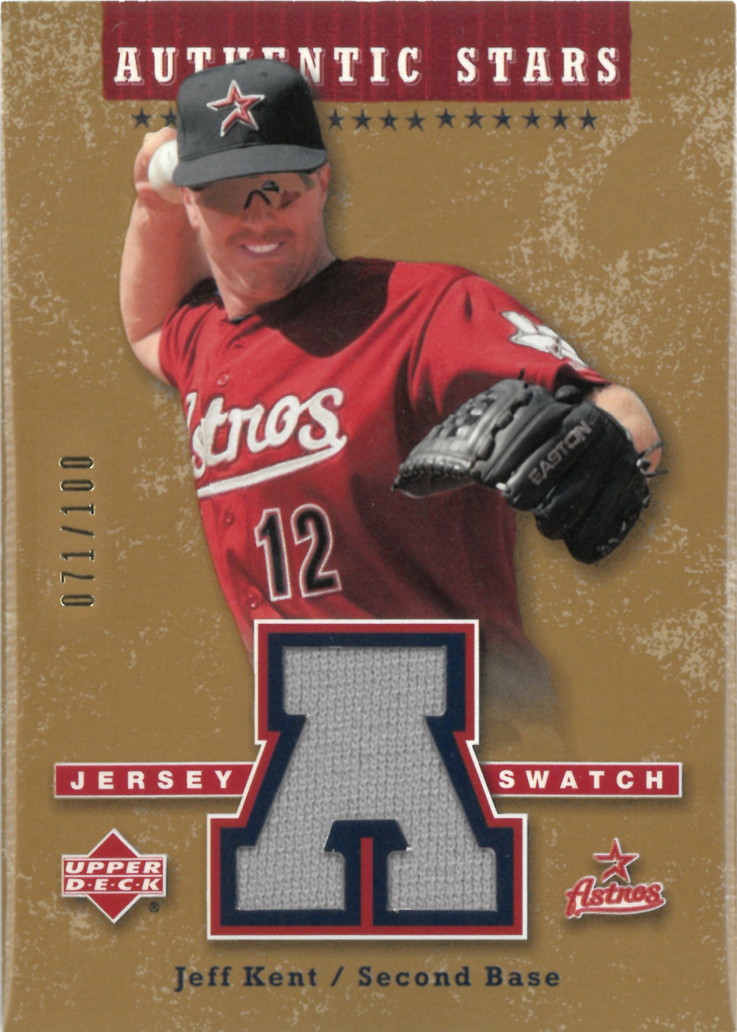 2003 Upper Deck "Jeff Kent" Relic【071/100】#AS-JK(ジェフ・ケント)