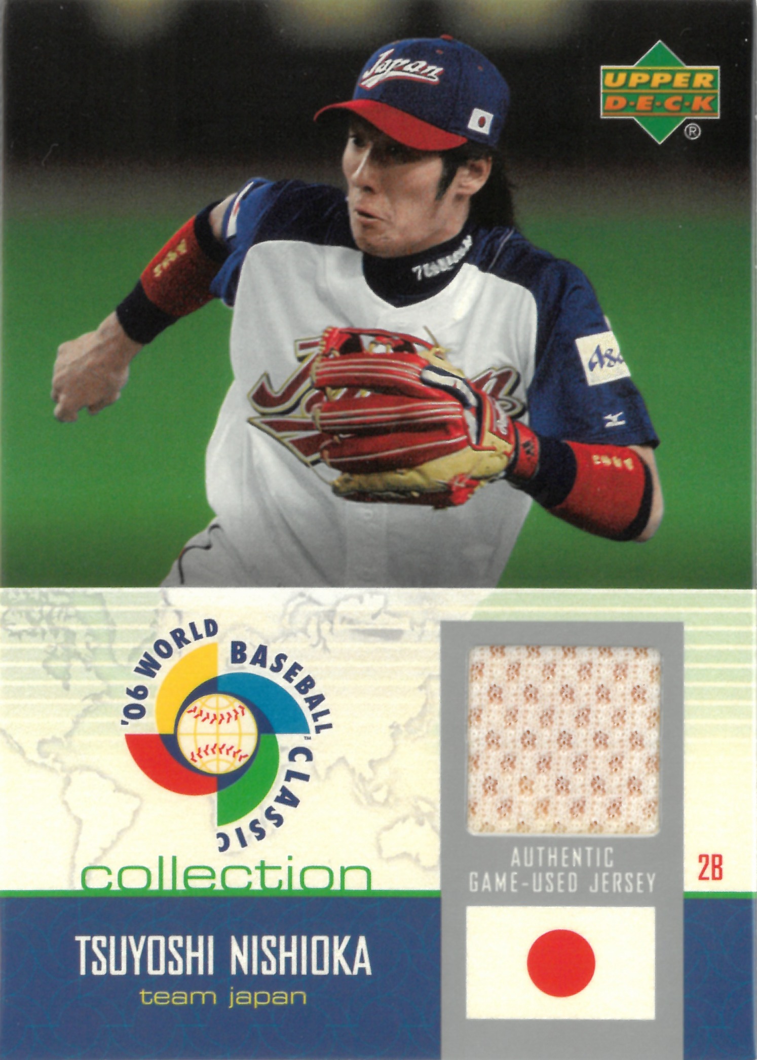 2006 Upper Deck "Tsuyoshi Nishioka" Relic #WBC-TN(西岡 剛)