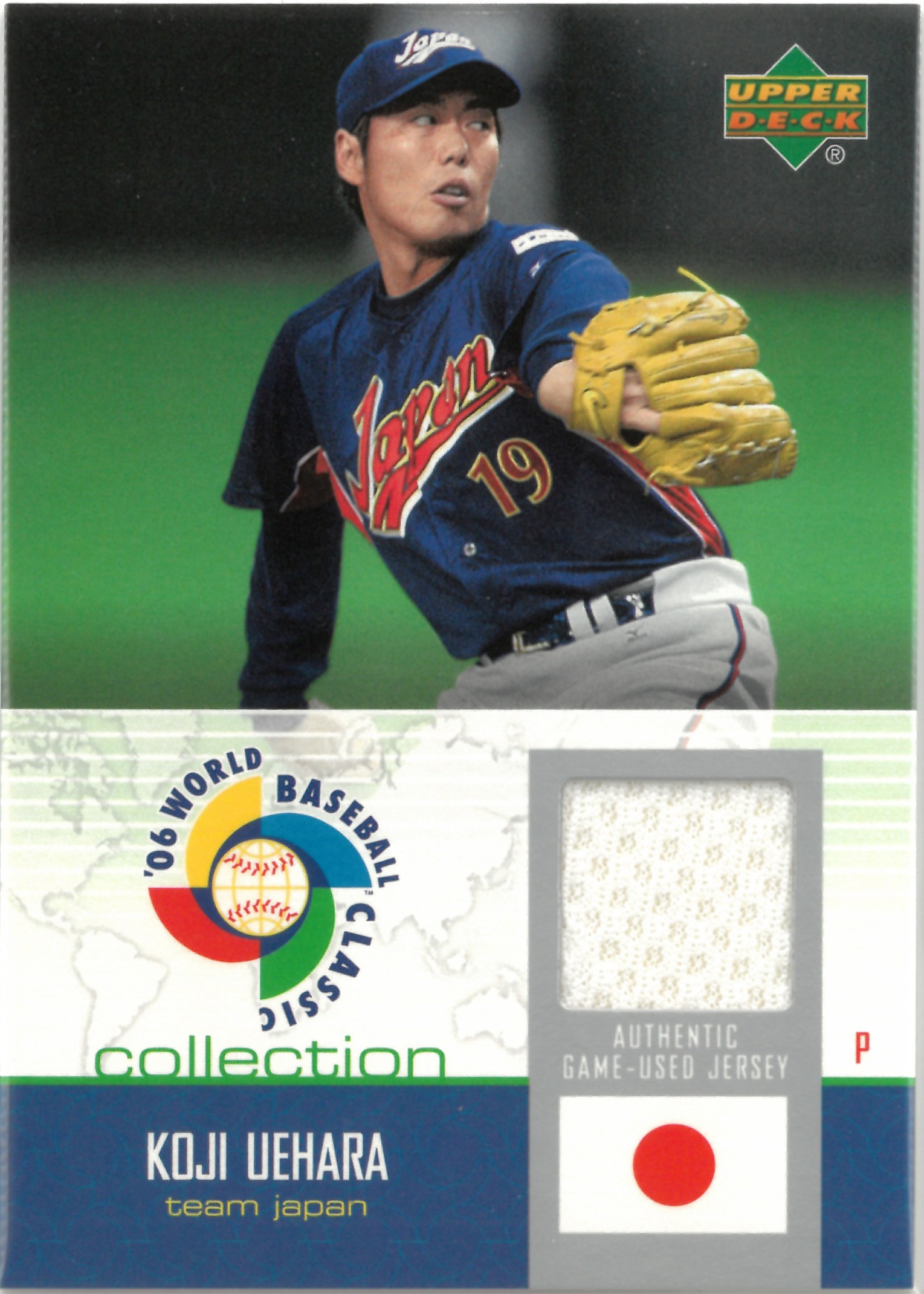 2006 Upper Deck "Koji Uehara" Relic #WBC-KU(上原 浩治)