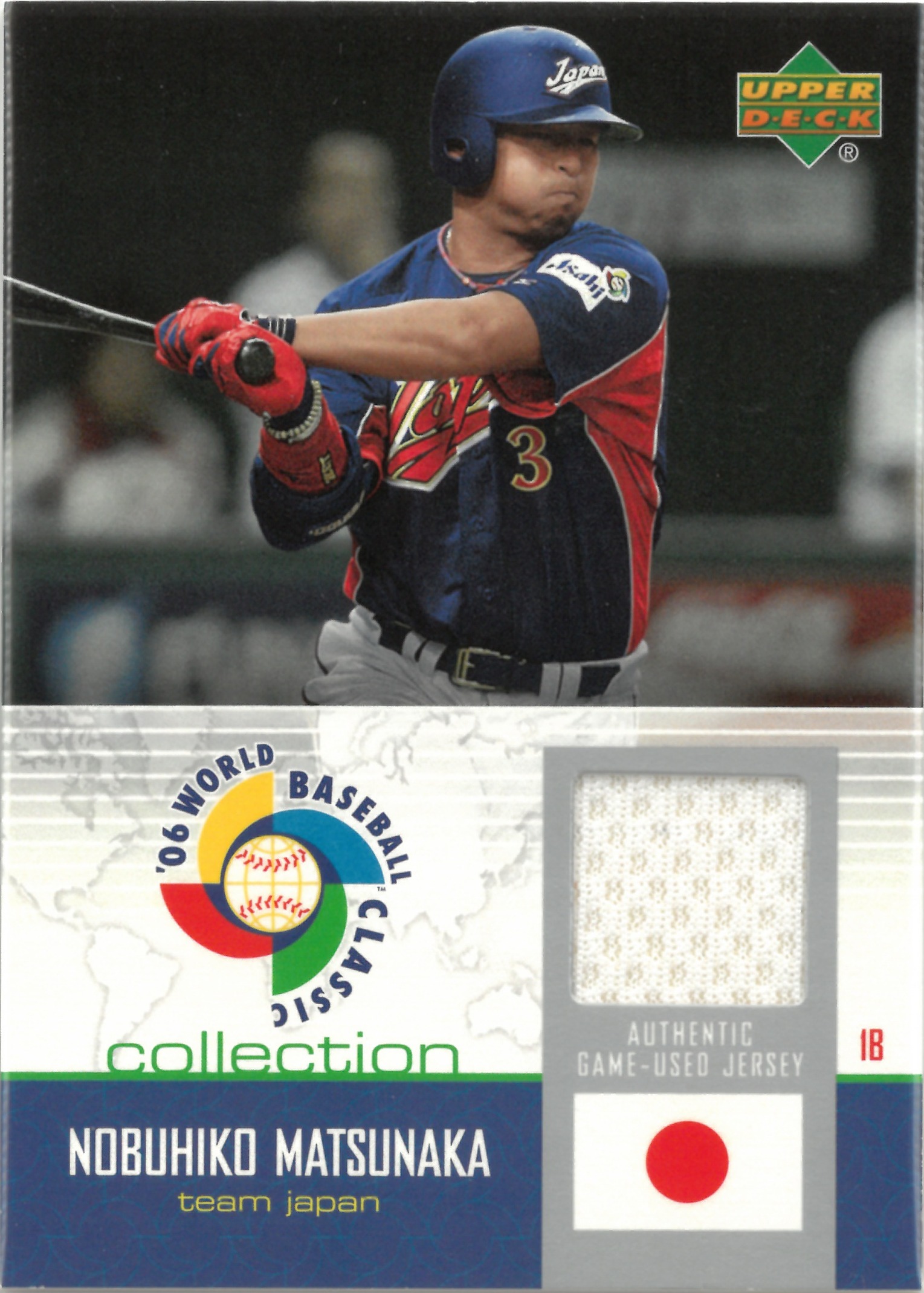 2006 Upper Deck "Nobuhiko Matsunaka" Relic #WBC-NM(松中 信彦)