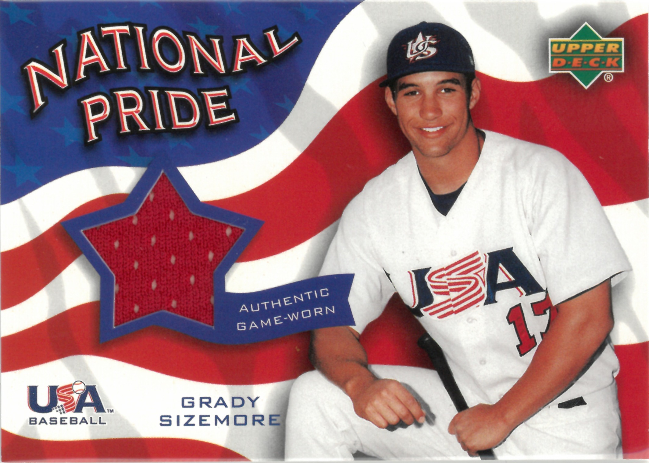 2004 Upper Deck "Grady Sizemore" Relic #NPJ-GS(グレイディ・サイズモア)