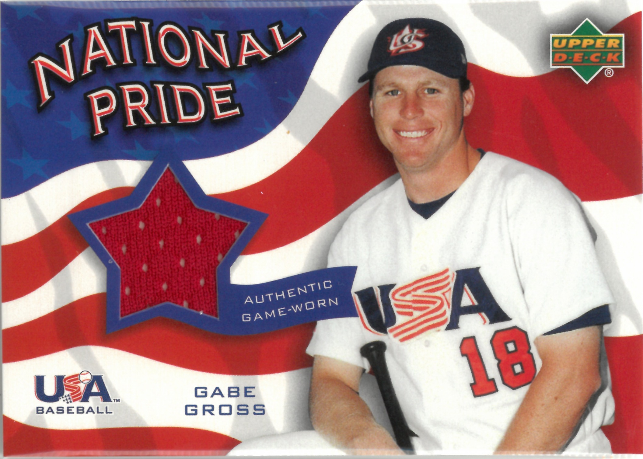 2004 Upper Deck "Gabe Gross" Relic #NPJ-GG(ゲイブ・グロス)
