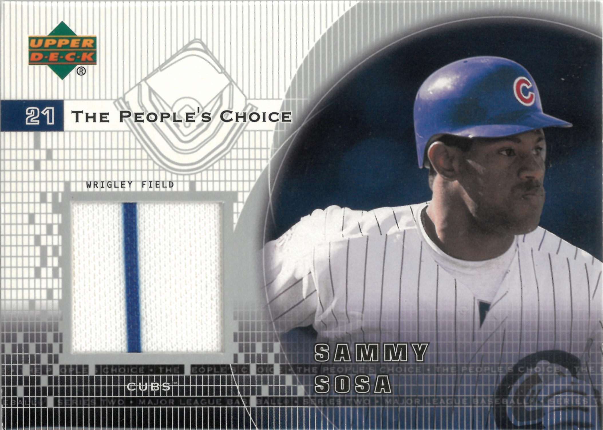 2002 Upper Deck "Sammy Sosa" Relic #PJ-SS(サミー・ソーサ)