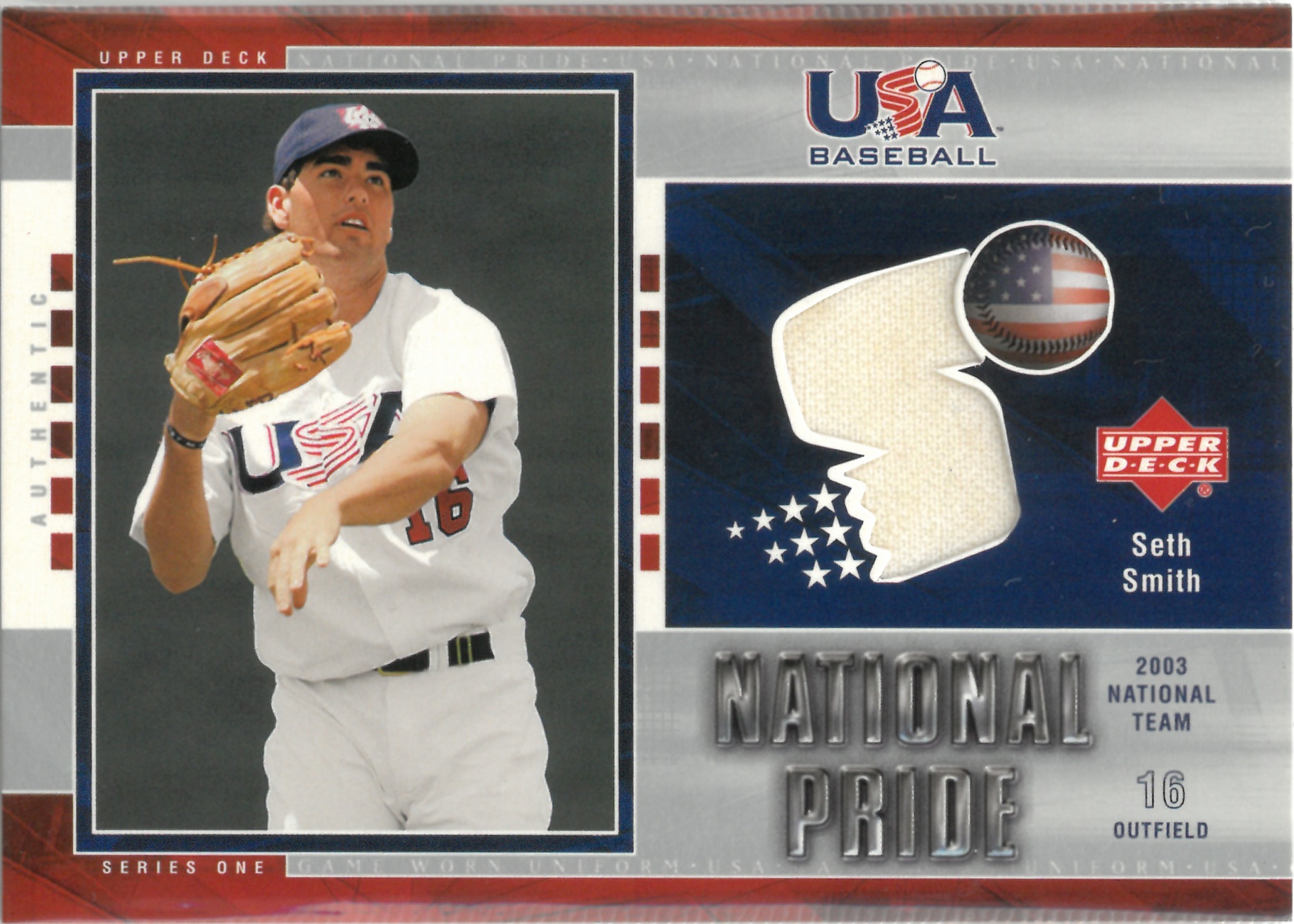 2003 Upper Deck "Seth Smith" Relic #USA-20(セス・スミス)