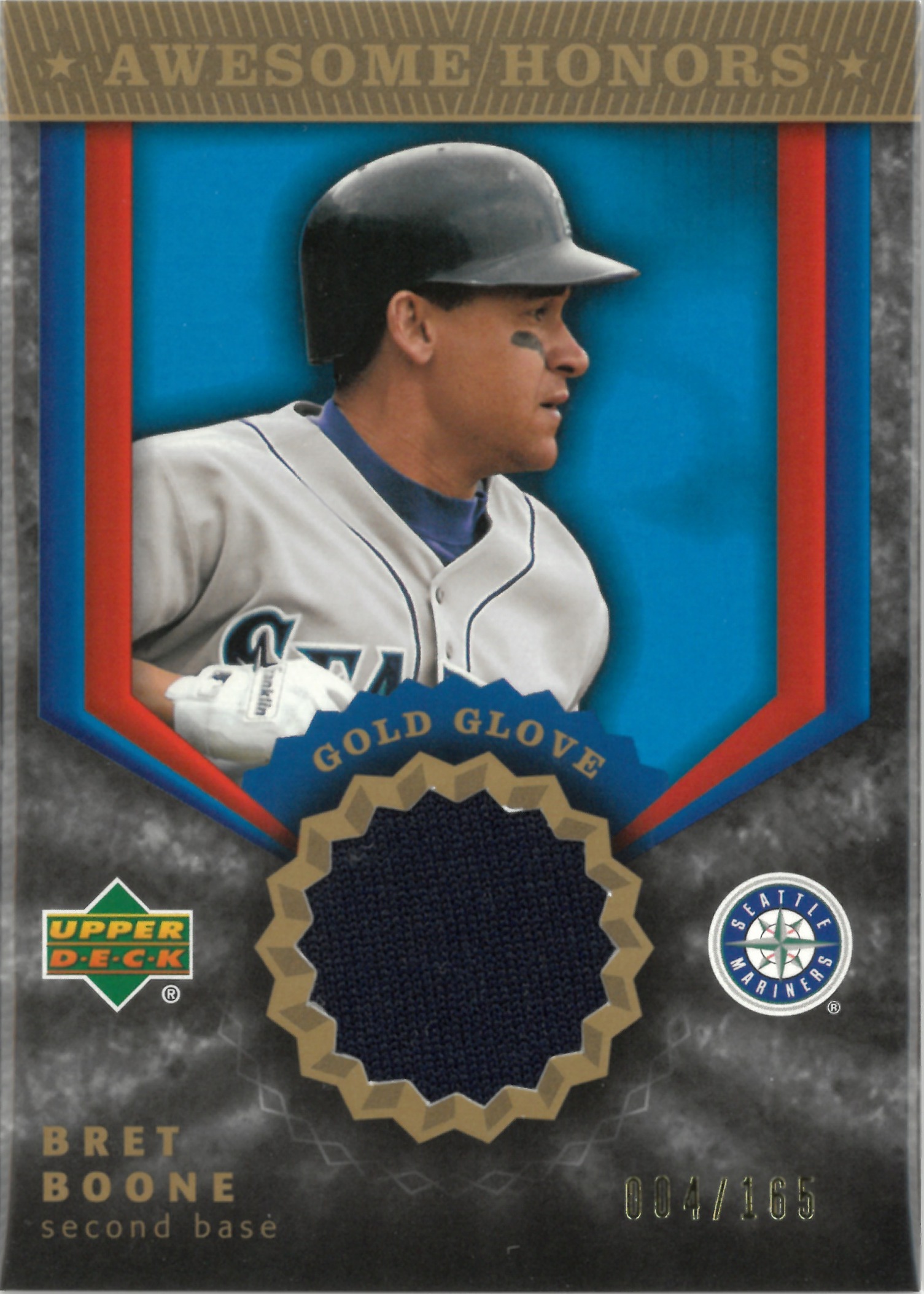 2004 Upper Deck "Bret Boone" Relic【004/165】#AH-BB(ブレット・ブーン)