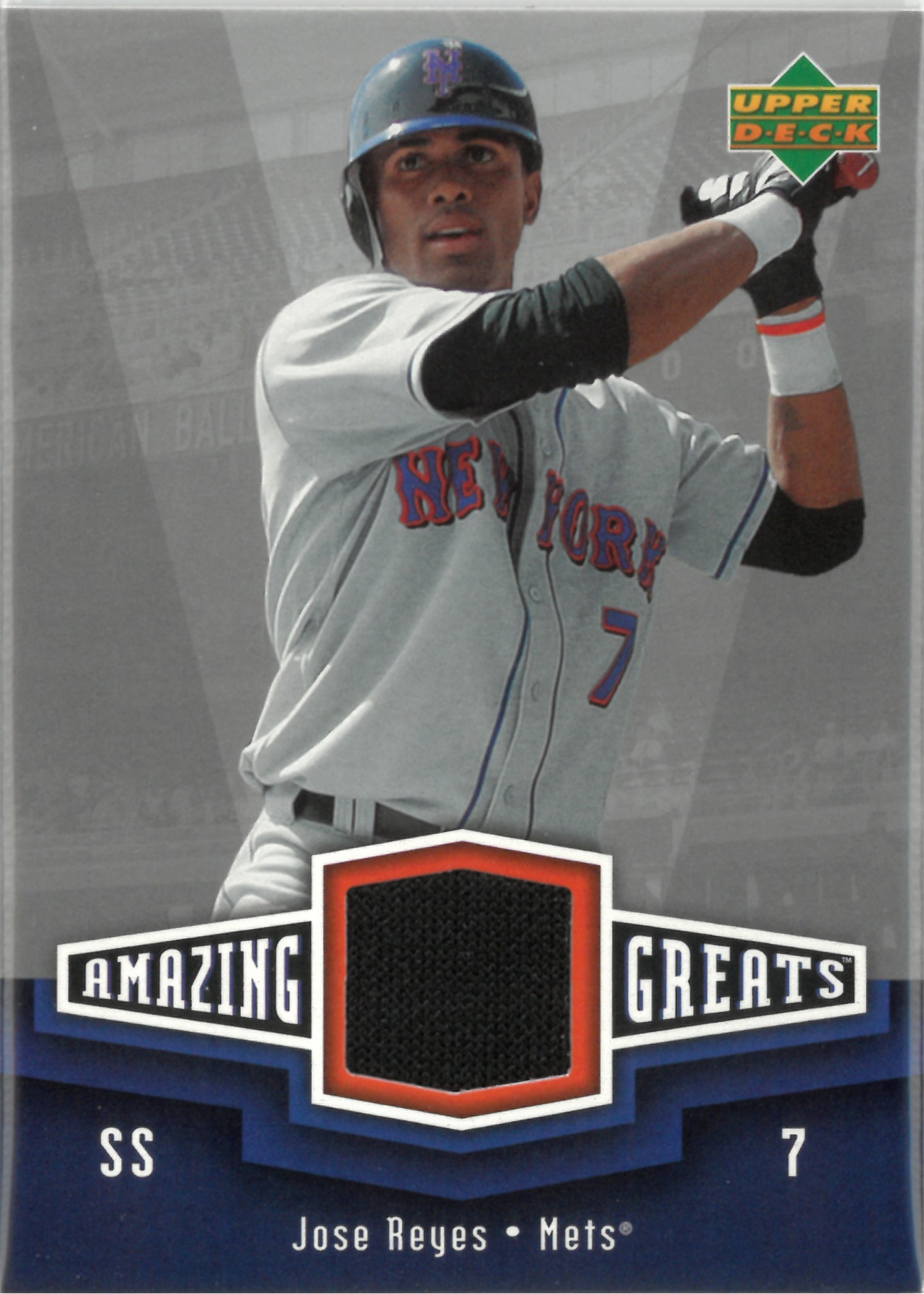 2006 Upper Deck "Jose Reyes" Relic #AG-JR(ホセ・レイエス)