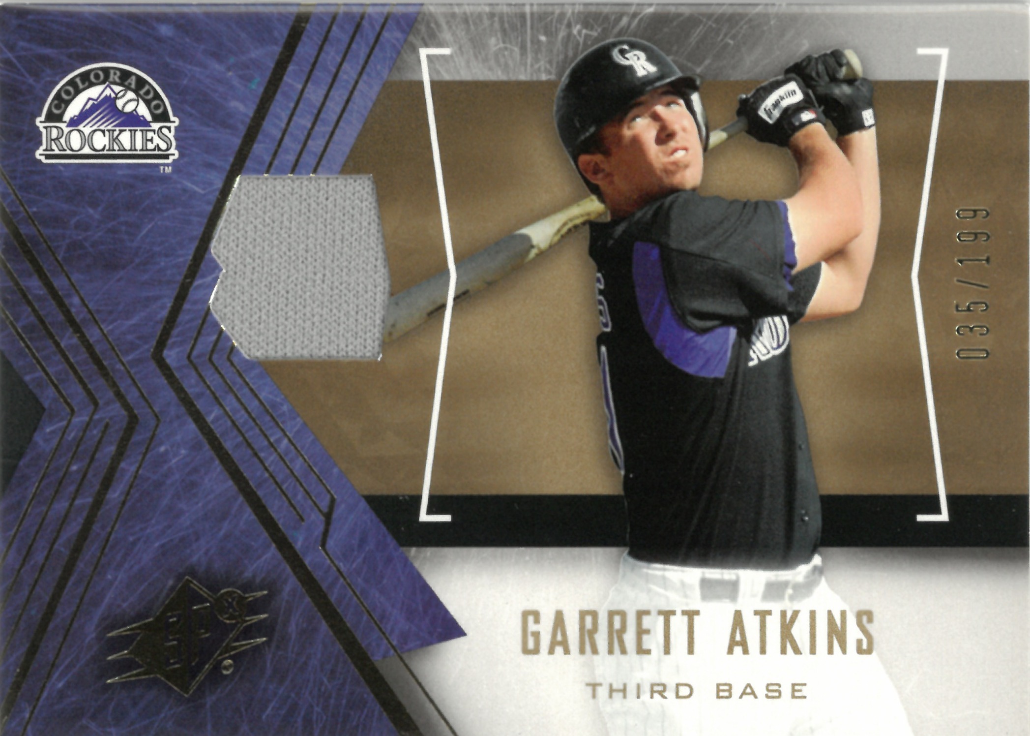 2006 Upper Deck "Garrett Atkins" Relic【035/199】#37(ギャレット・アトキンス)