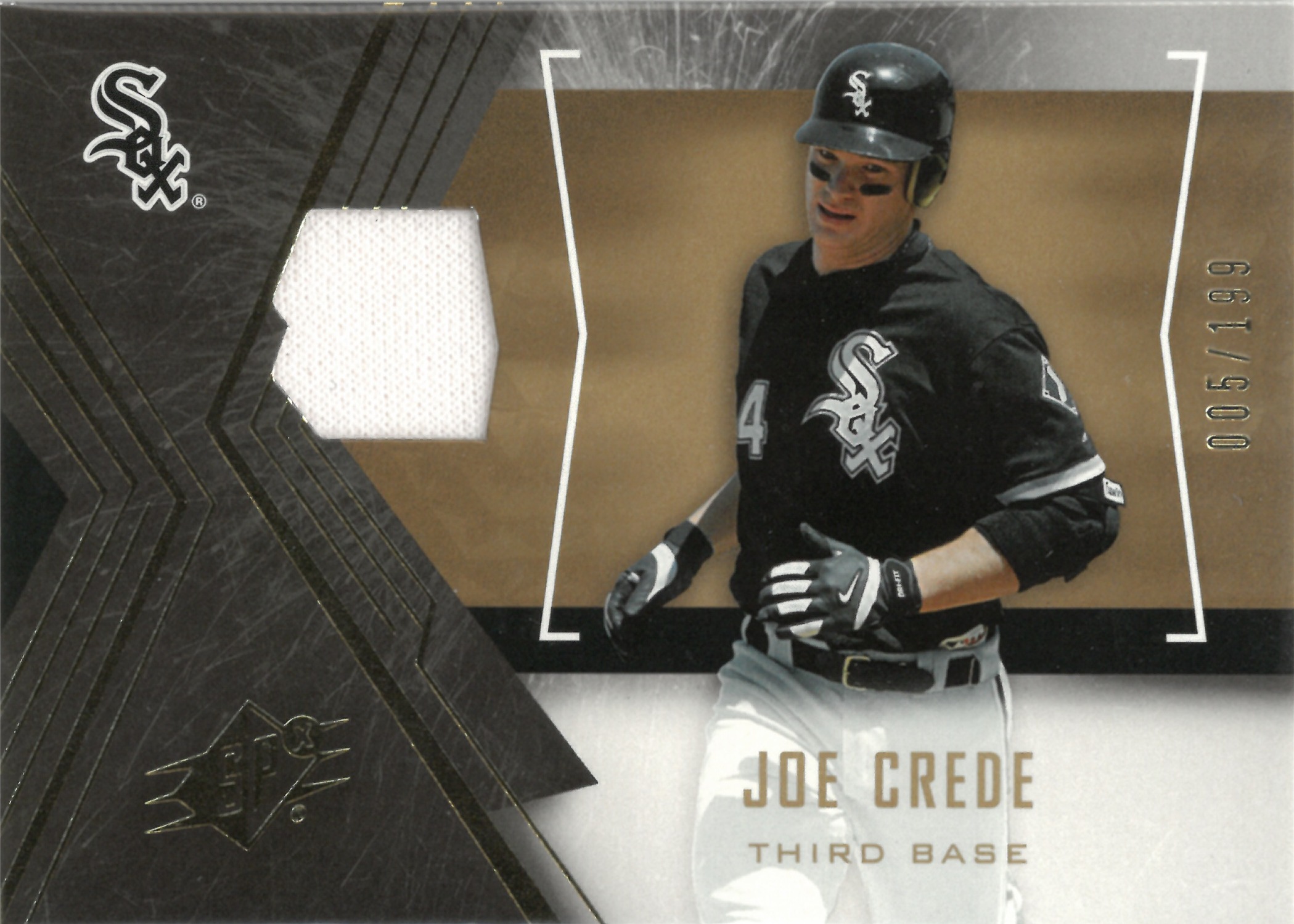 2006 Upper Deck "Joe Crede" Relic【005/199】#61(ジョー・クリーディ)